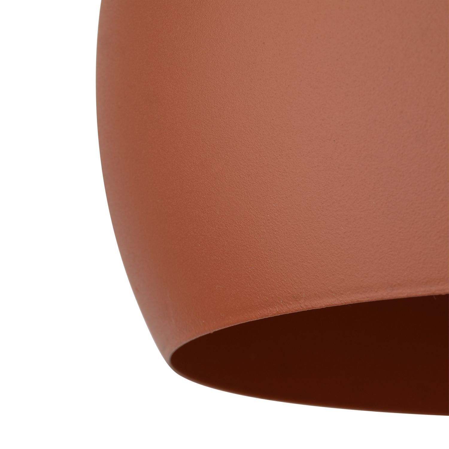 Hängelampe Metall rund Ø 27 cm Rot verstellbar E27 Kugel Retro