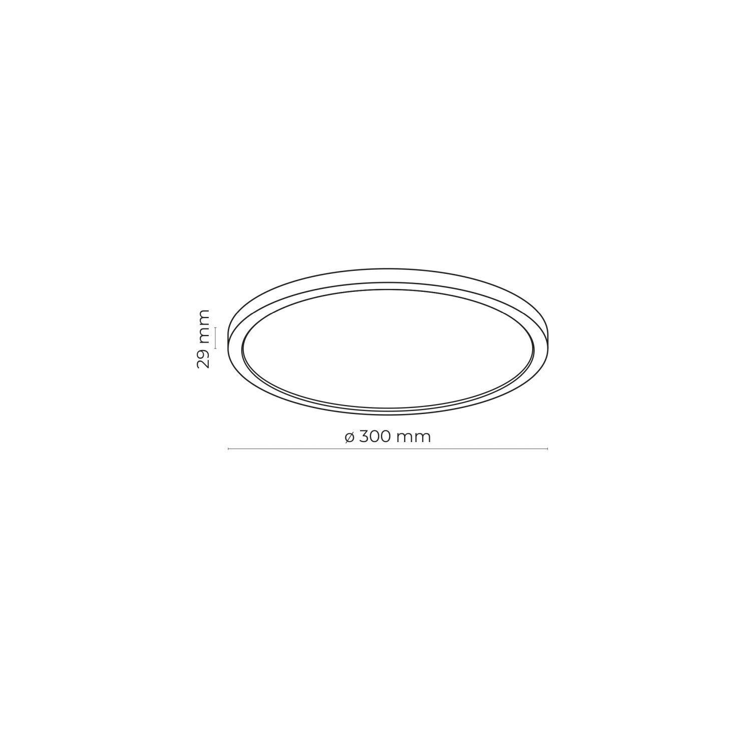 LED Badezimmerlampe dimmbar 3 Lichtmodi IP54 rund Ø 30 cm