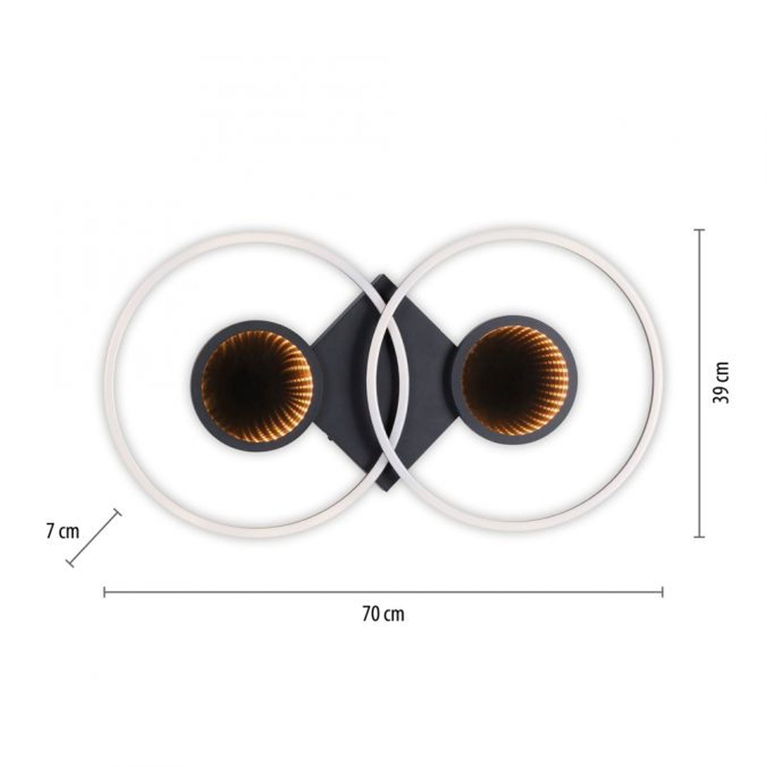 LED Deckenlampe Fernbedienung Tiefenwirkung 2700-5000 K