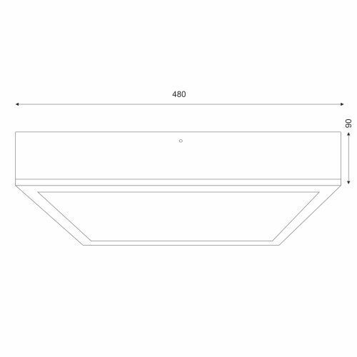 Holz Deckenleuchte Glasschirm E27 B:48 cm blendarm