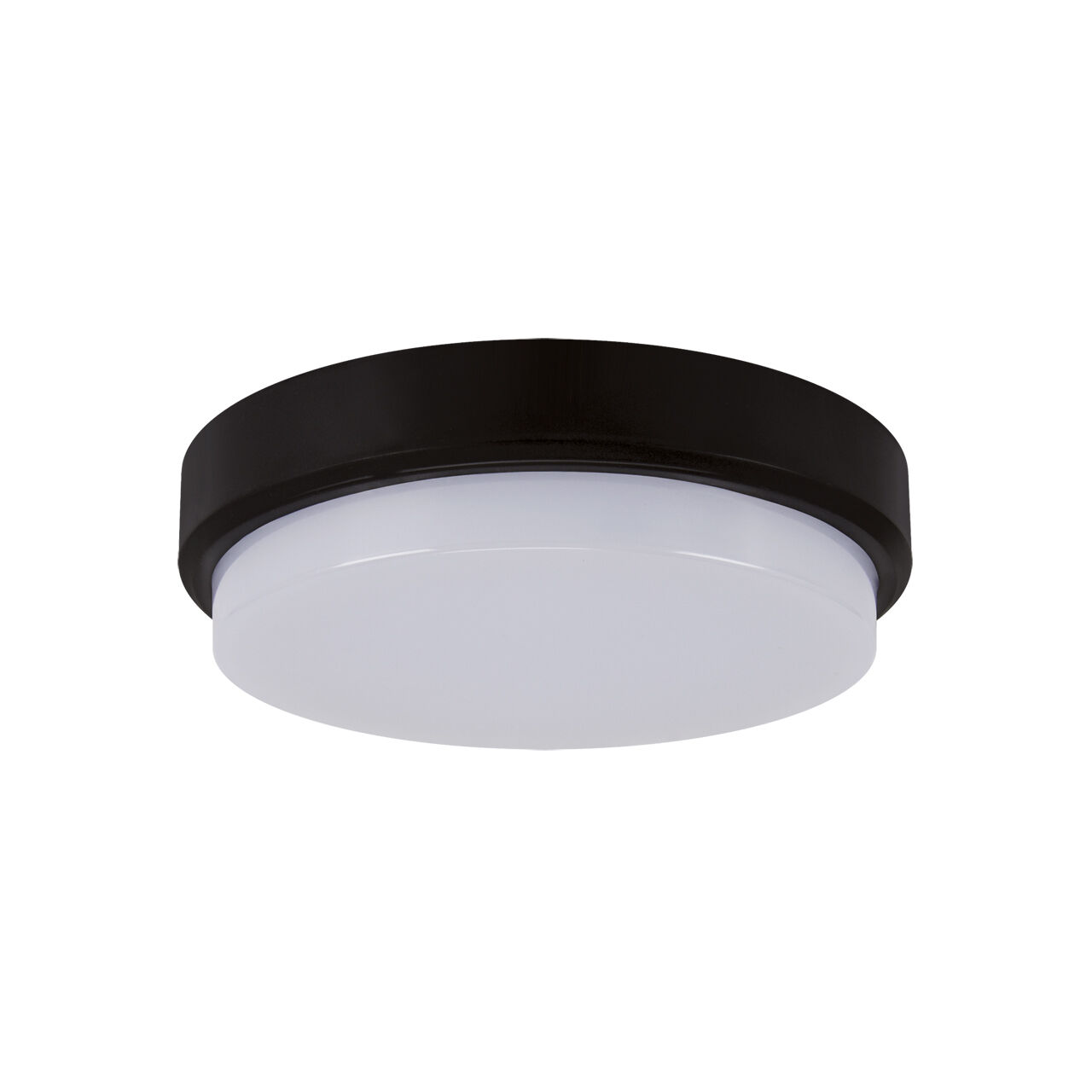 LED Deckenlampe außen IP65 B: 17,5 cm Schwarz Weiß rund klein
