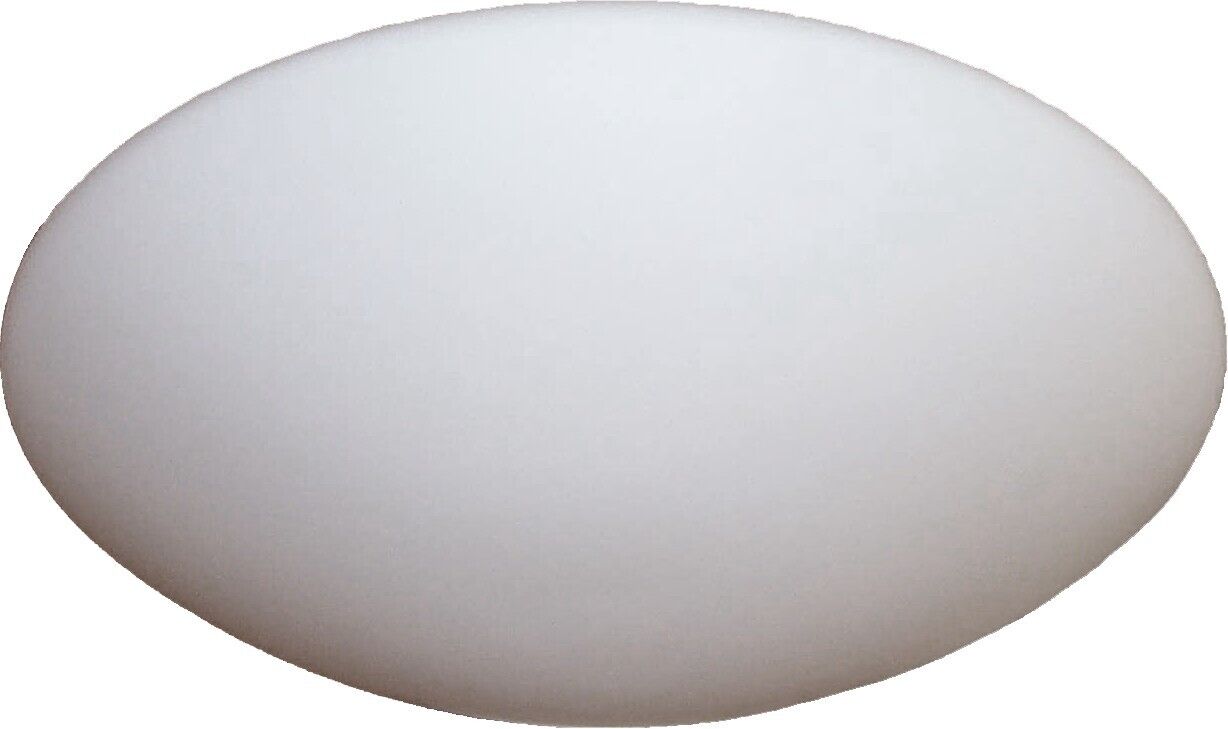 LED Deckenleuchte mit Glasschirm Mattweiß