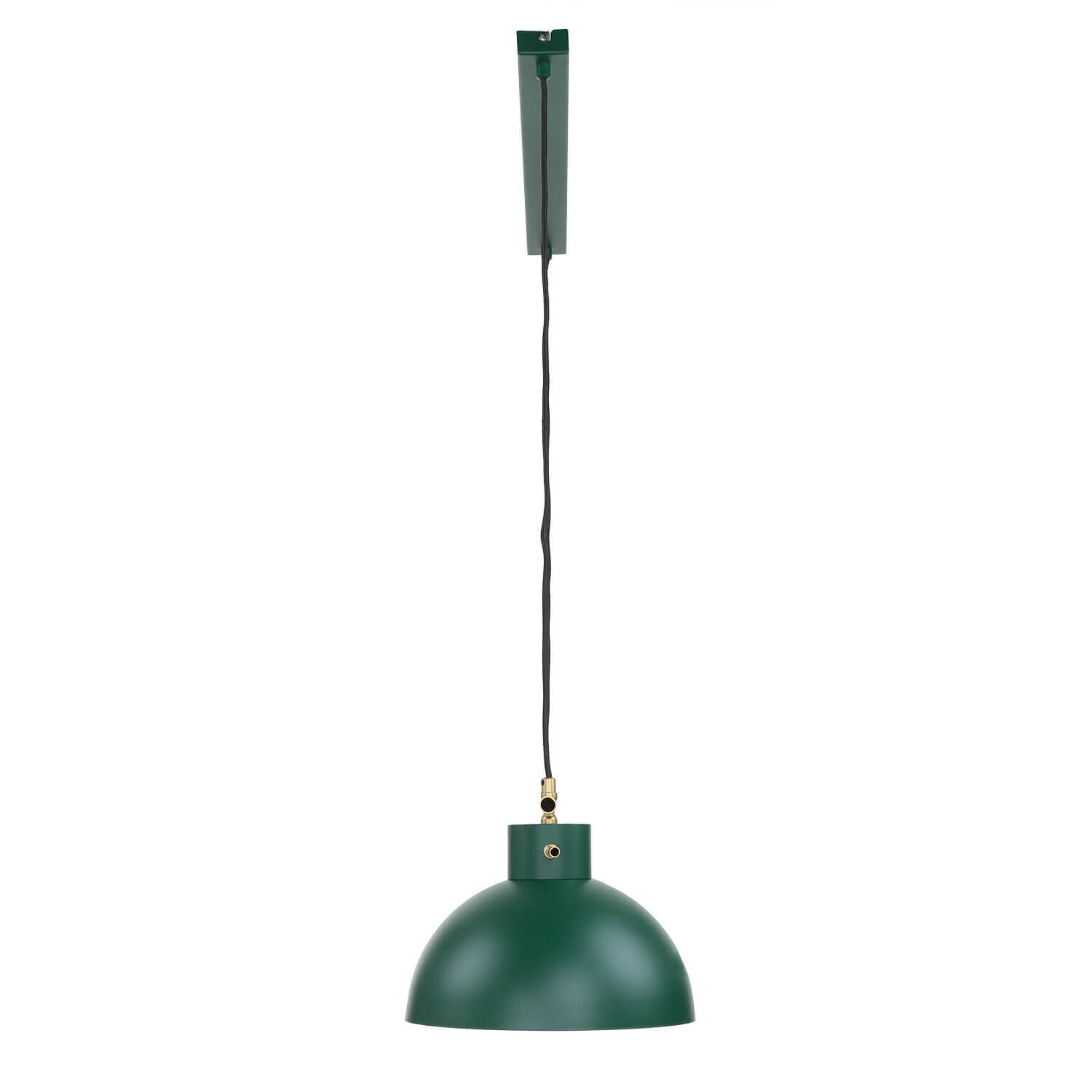 Elegante Pendelleuchte Dunkelgrün Gold E27 85,5 cm