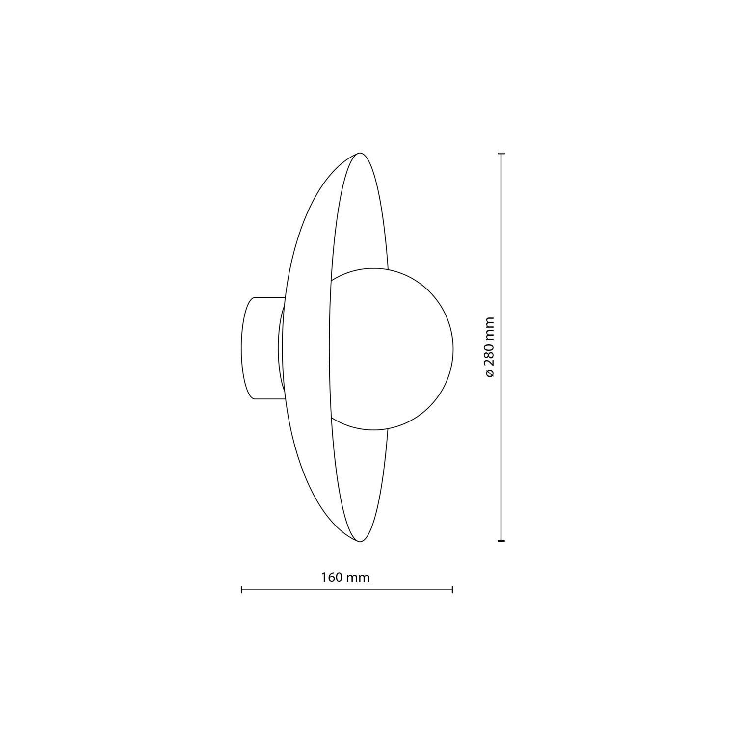 Grüne Wandlampe Glaskugel blendarm G9 B:28 cm wohnlich