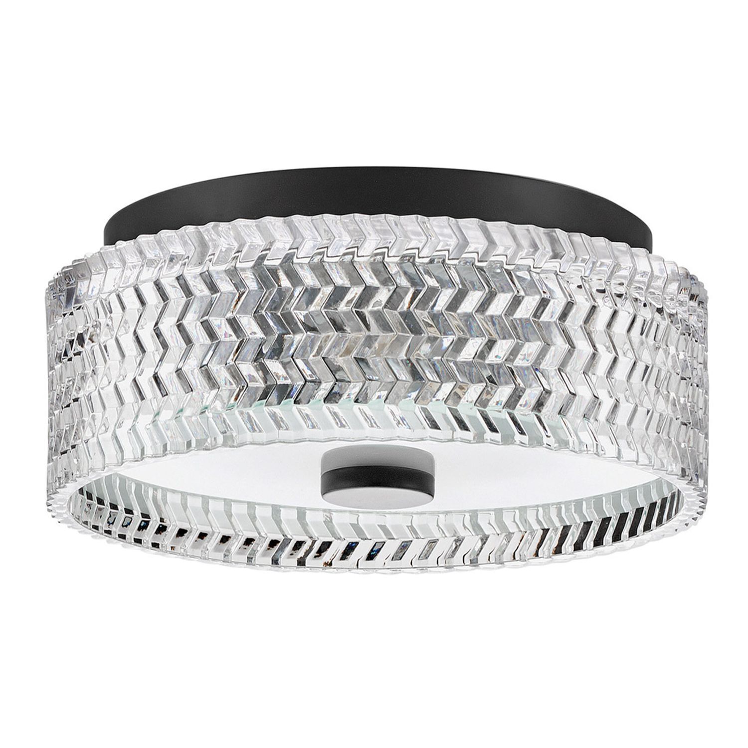 Deckenleuchte Kristall rund Ø 30,5 cm Schwarz E27 blendarm Deckenleuchte, Zubehör, Gürtel