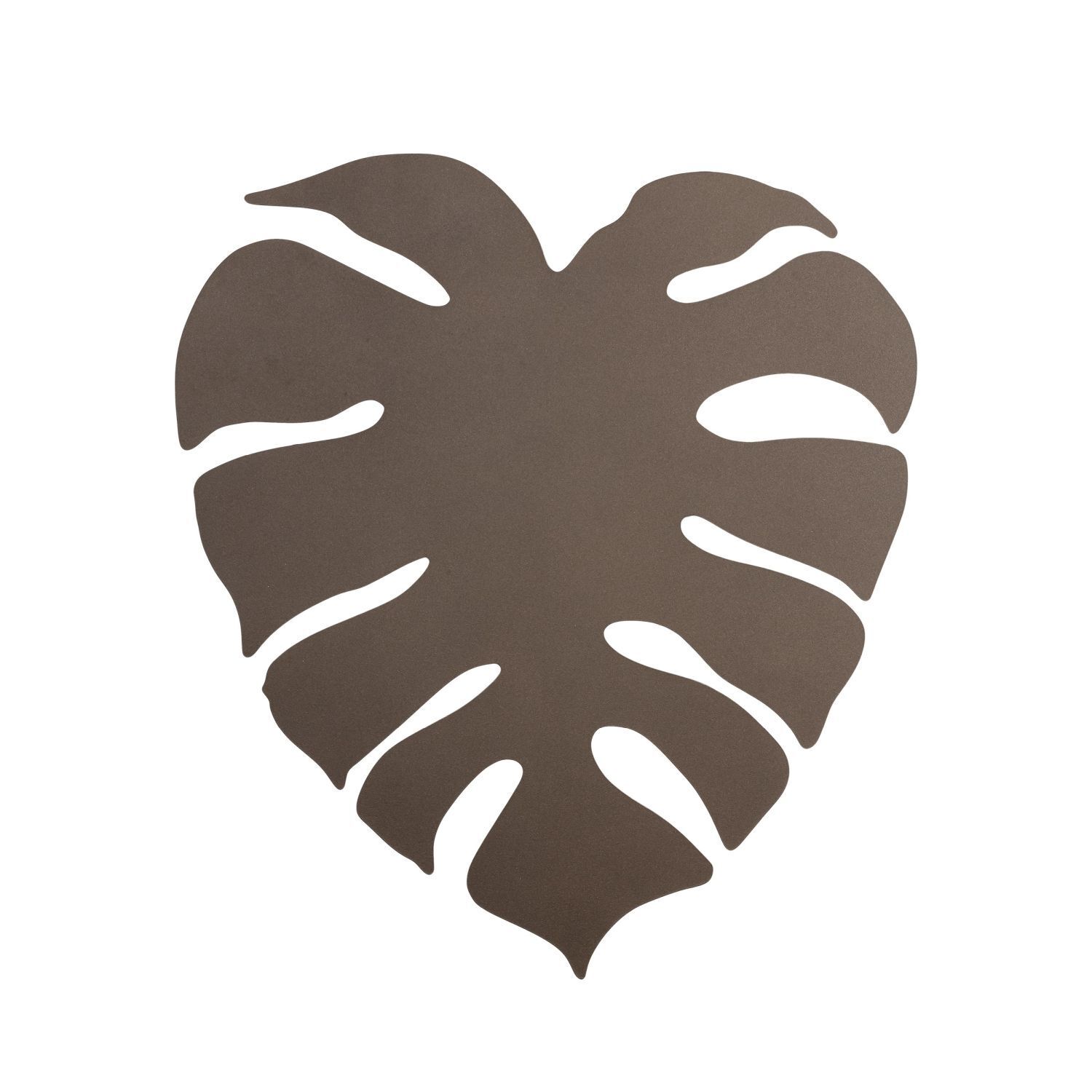 Indirekte Wandleuchte Metall Braun H: 54 cm 3x G9 Blatt