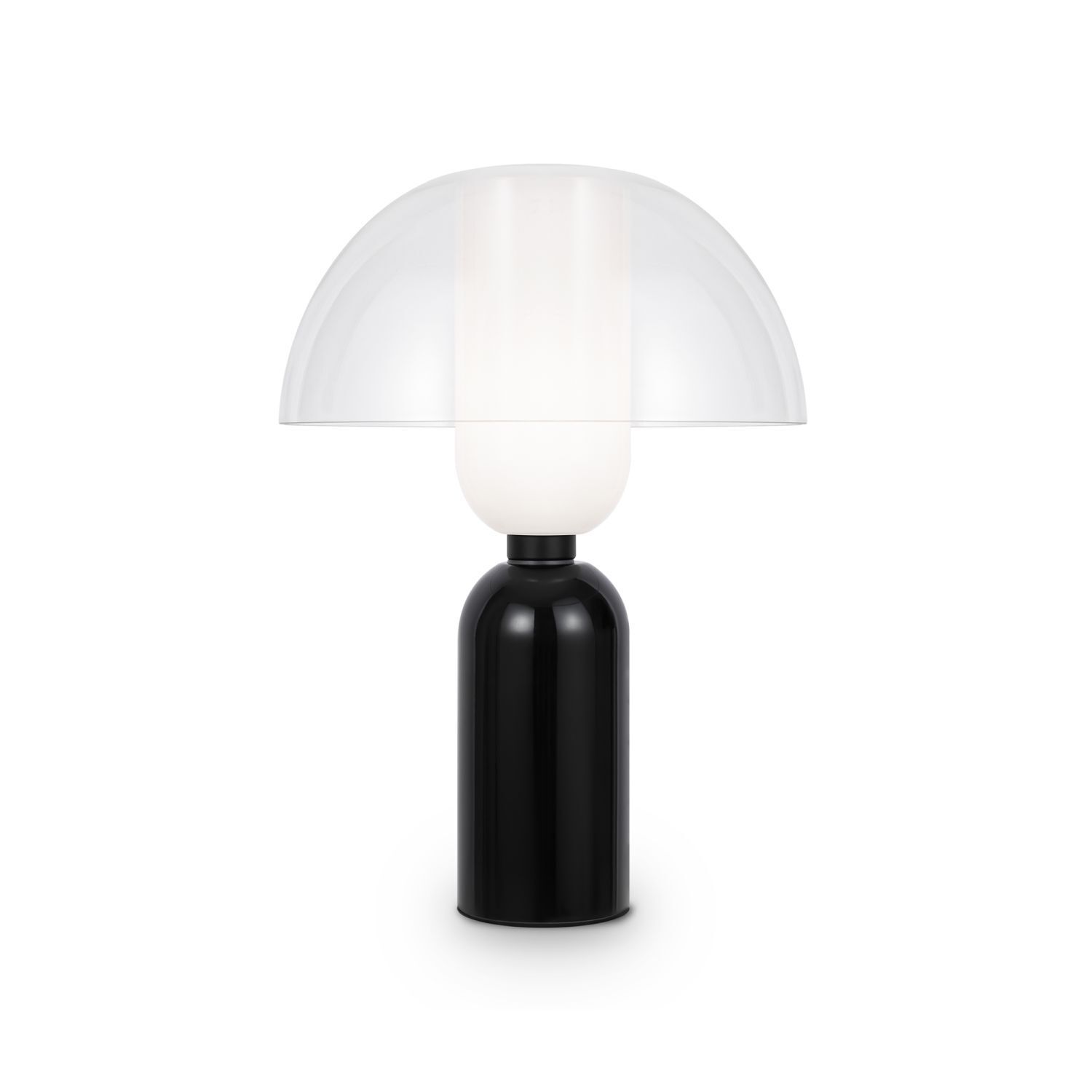 Tischlampe Glas Keramik E14 rund D: 30 cm 42,5 cm
