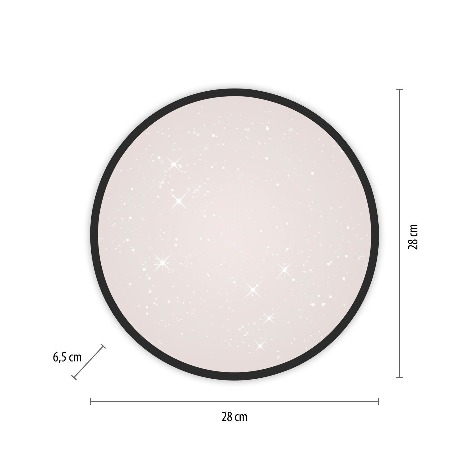 LED Deckenleuchte Sternenhimmel 1380 lm 3000 K dimmbar