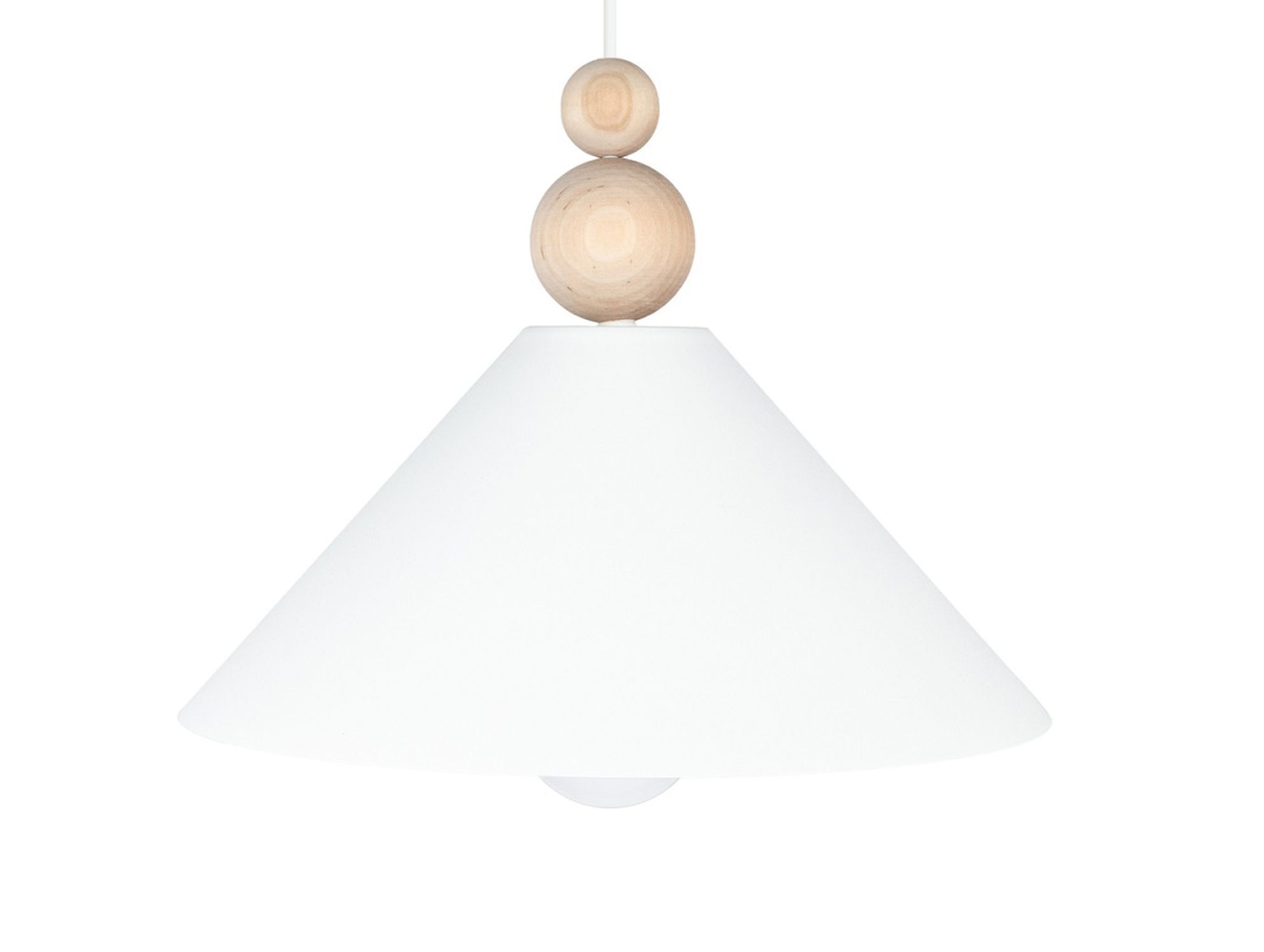 Weiße Hängeleuchte Holz Metall Ø26 cm rund E27 wohnlich pendant, lampe, holz, weißer schirm, hängeleuchte