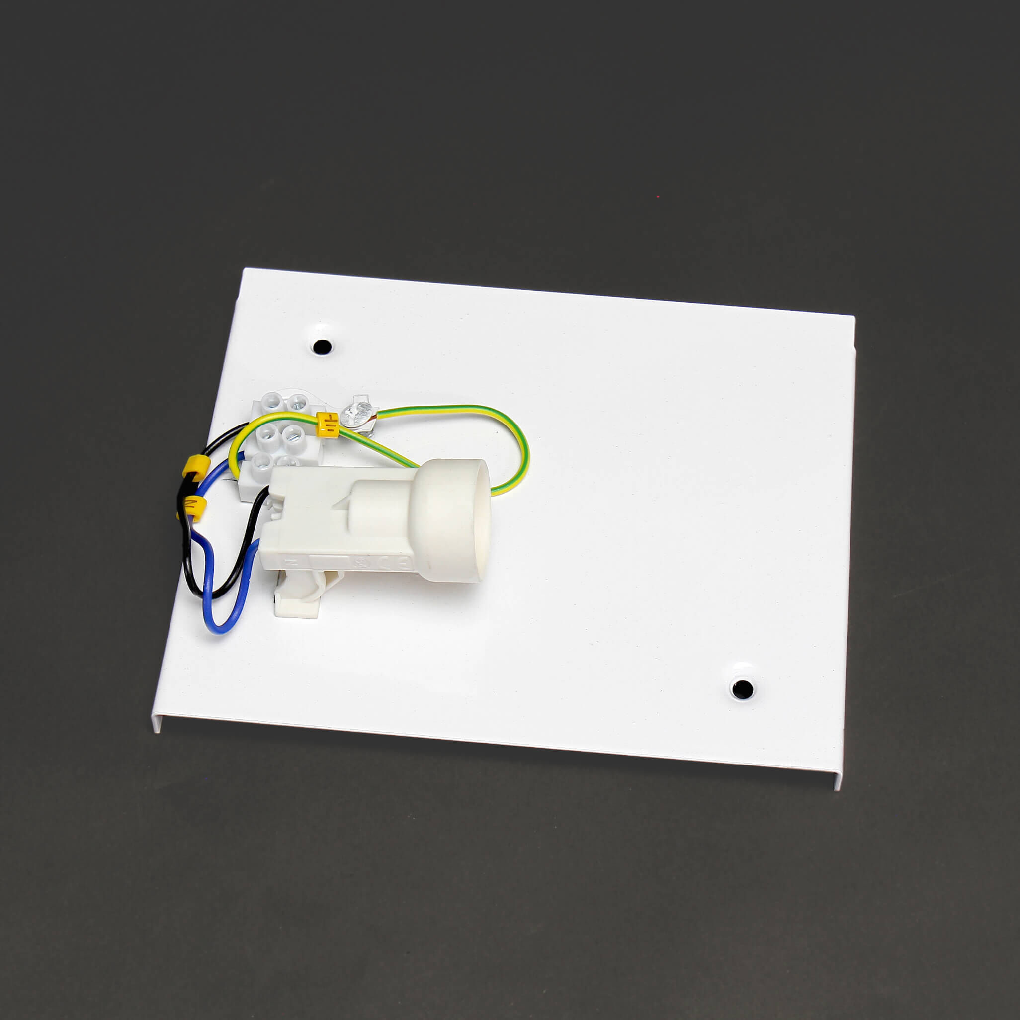 Wandlampe Schwarz Weiß Retro Muster Up Down H: 25 cm Adapter, Elektronik