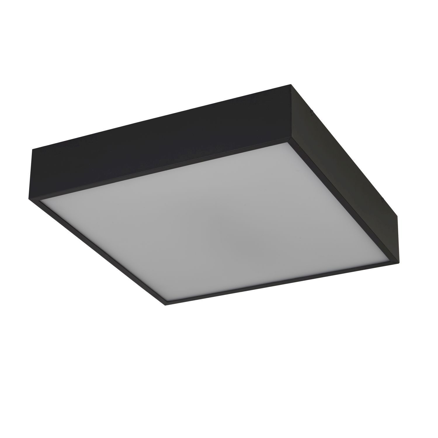 LED Deckenleuchte Aluminium IP44 B:30 cm Schwarz Weiß