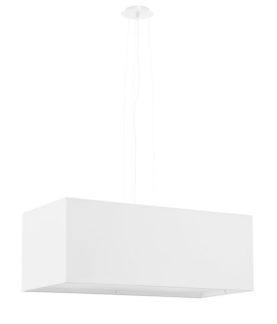 Hängeleuchte Modern Weiß eckig B: 80 cm 3x E27