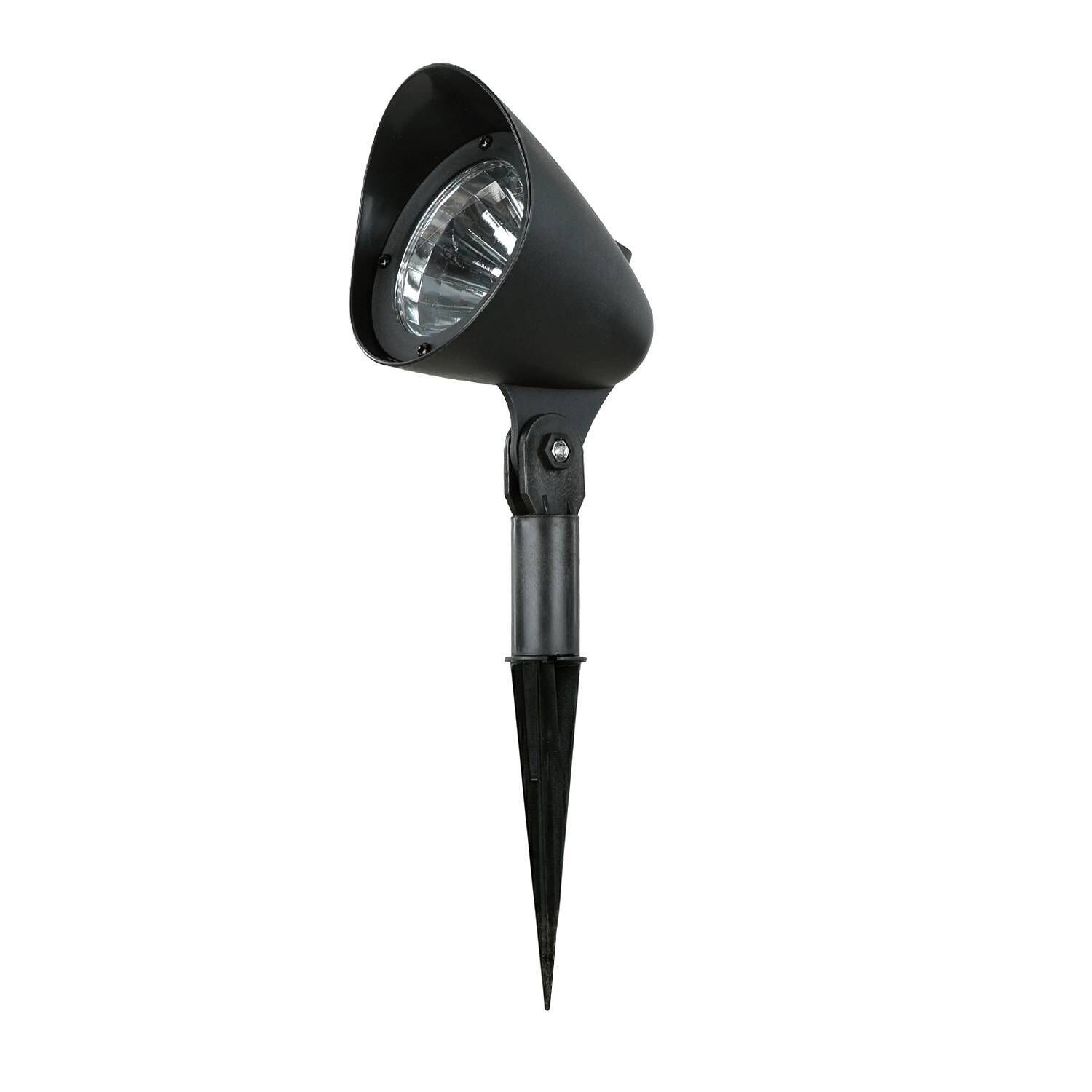 Spotlight, Gartenleuchte, Außenlampe, Spießlicht, Schwarz