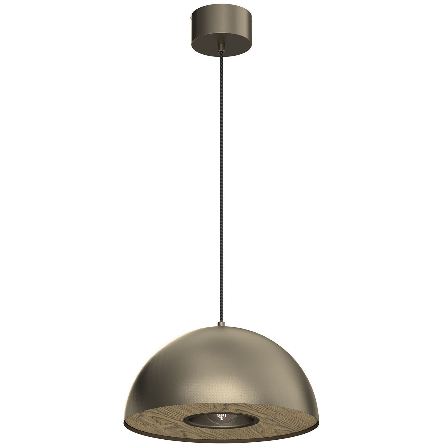 Hängelampe Metall in Titanium Gold Ø35 cm E27 Loft