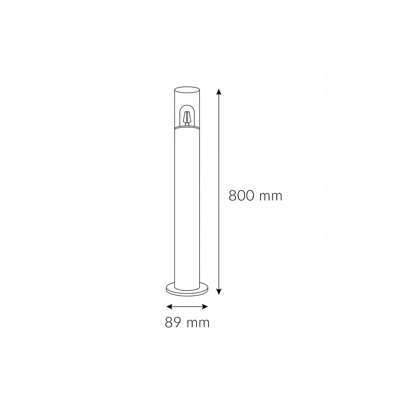 Auffangsäule, Pylon, Standsäule, Durchmesser 89 mm, Höhe 800 mm