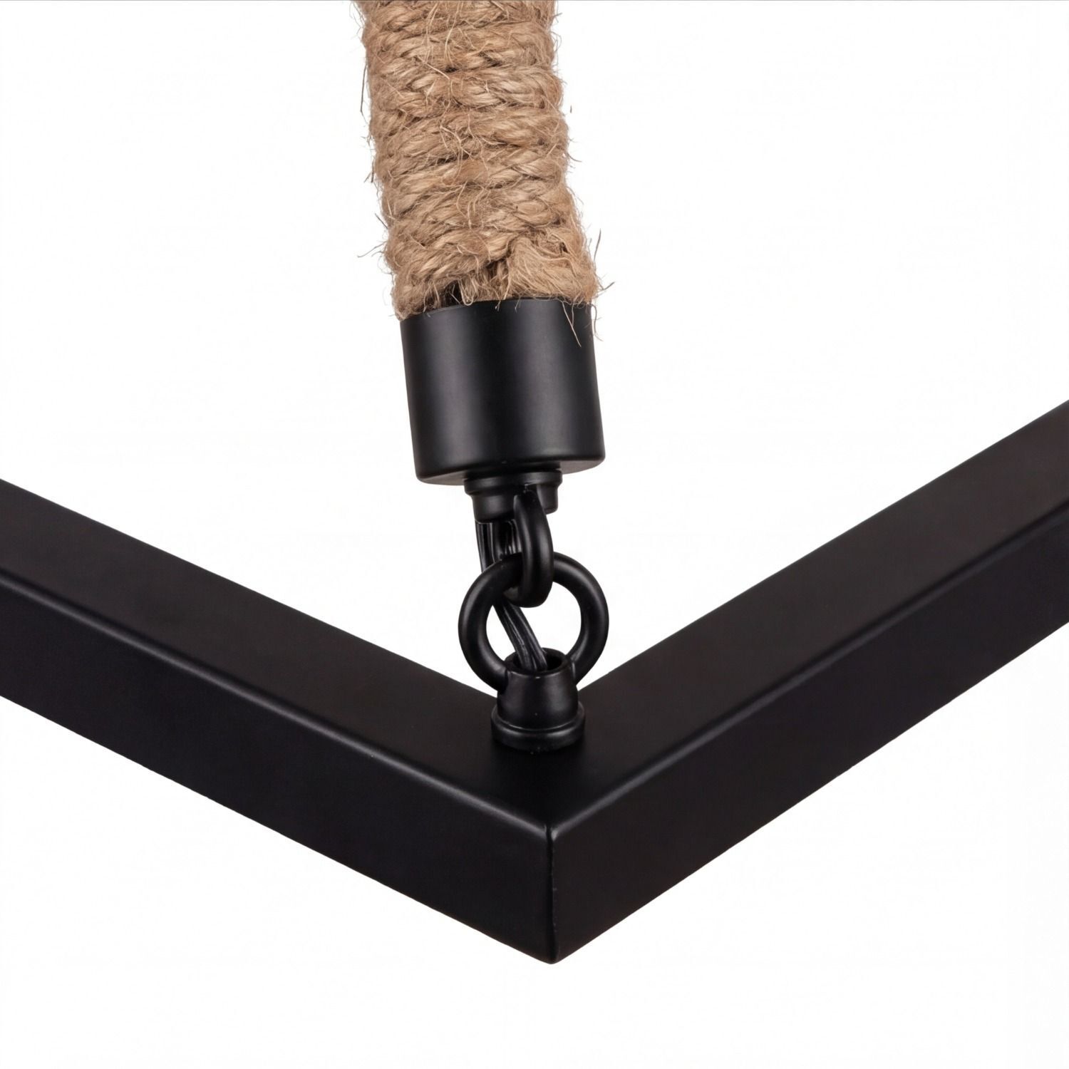 hängematte, große, jute, seil, rahmen