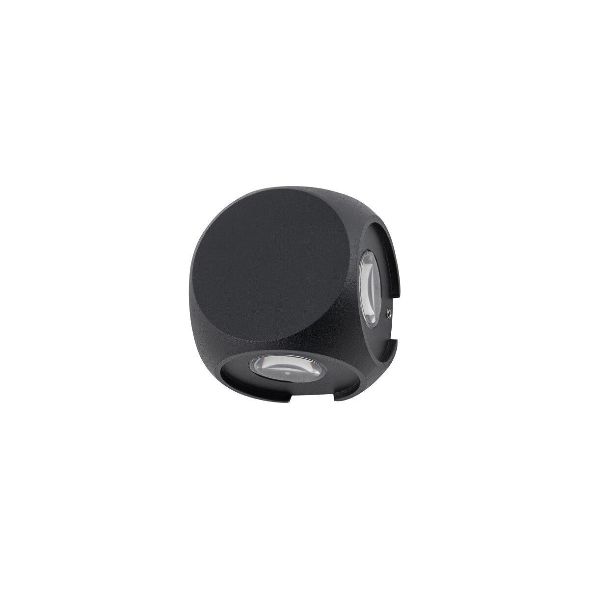 LED Wandleuchte IP54 Schwarz 4-flmg Lampe ALESSIO Lauflinse, Objektiv, Kamerazubehör, Schwarz, Kompakt