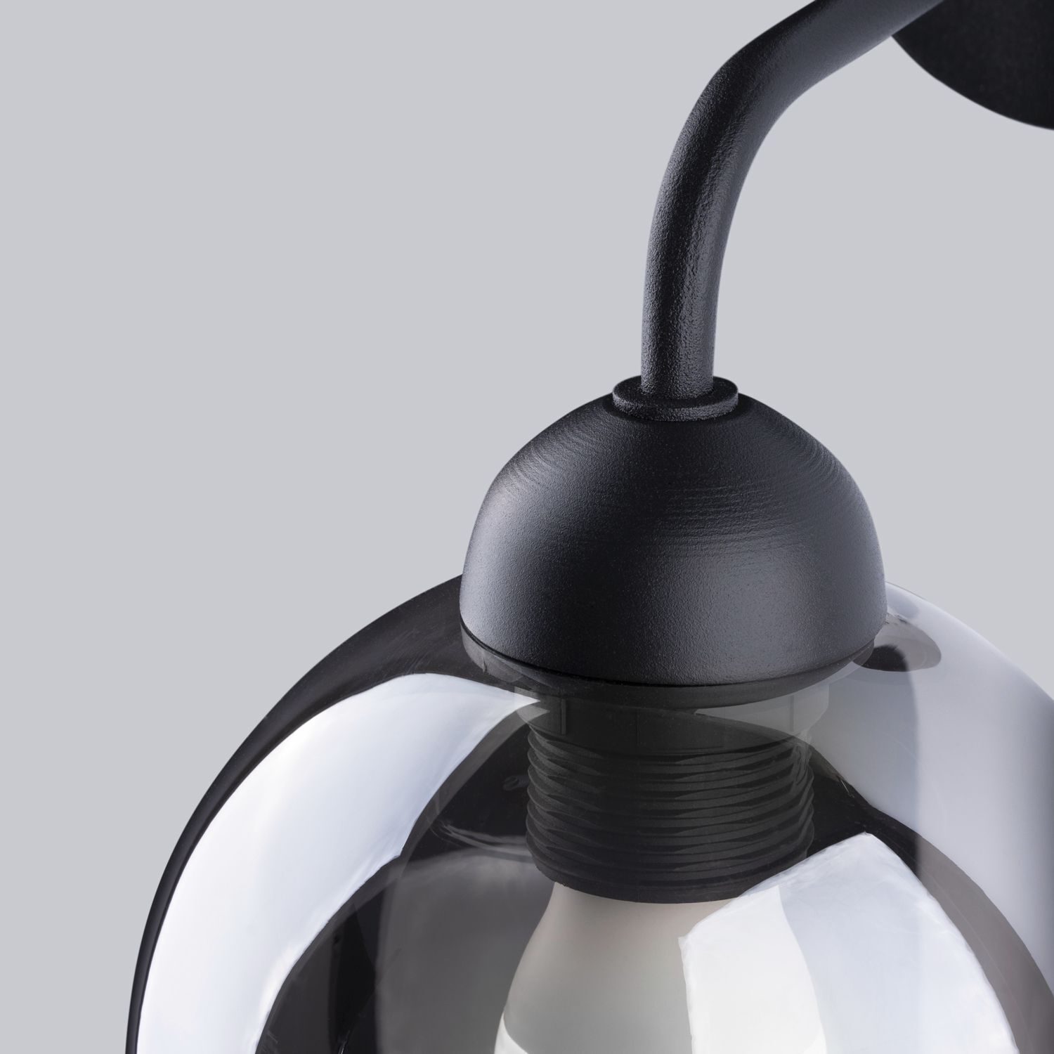 Wandlampe Rauchglas Modern elegant ALPHERG