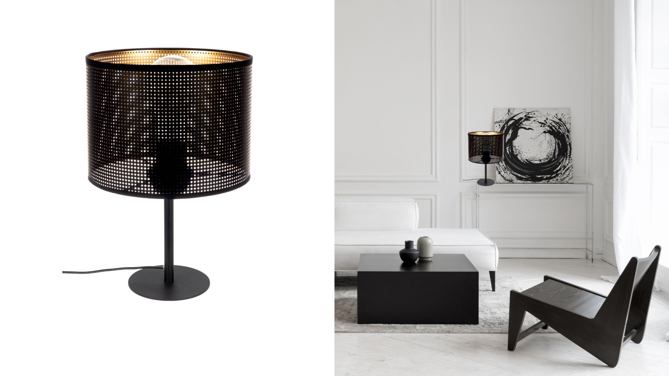 Lampe, Tischlampe, Stuhl, Mobiliar, Kaffeetisch