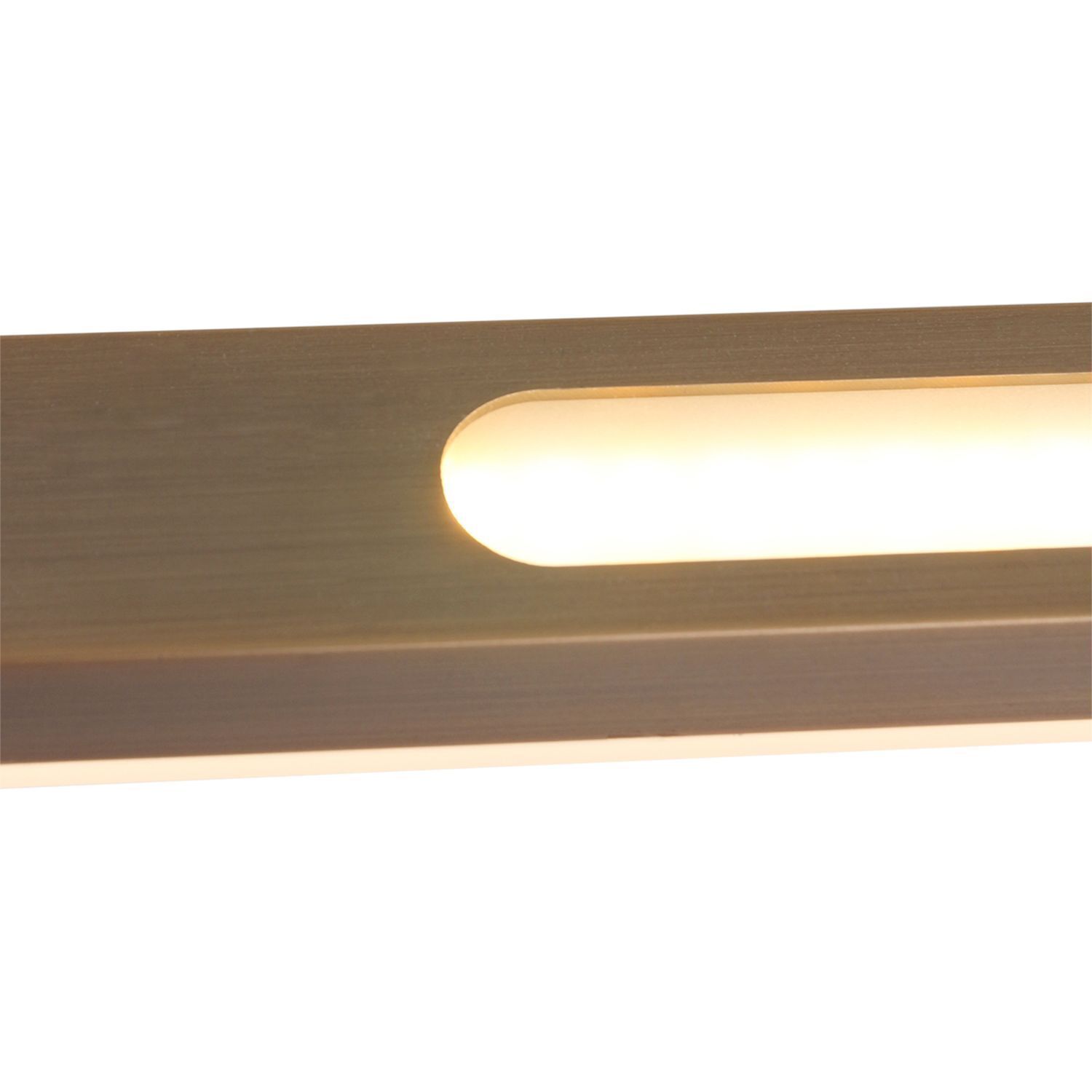 Lange LED Deckenleuchte in Bronze 122 cm 4000 K dimmbar