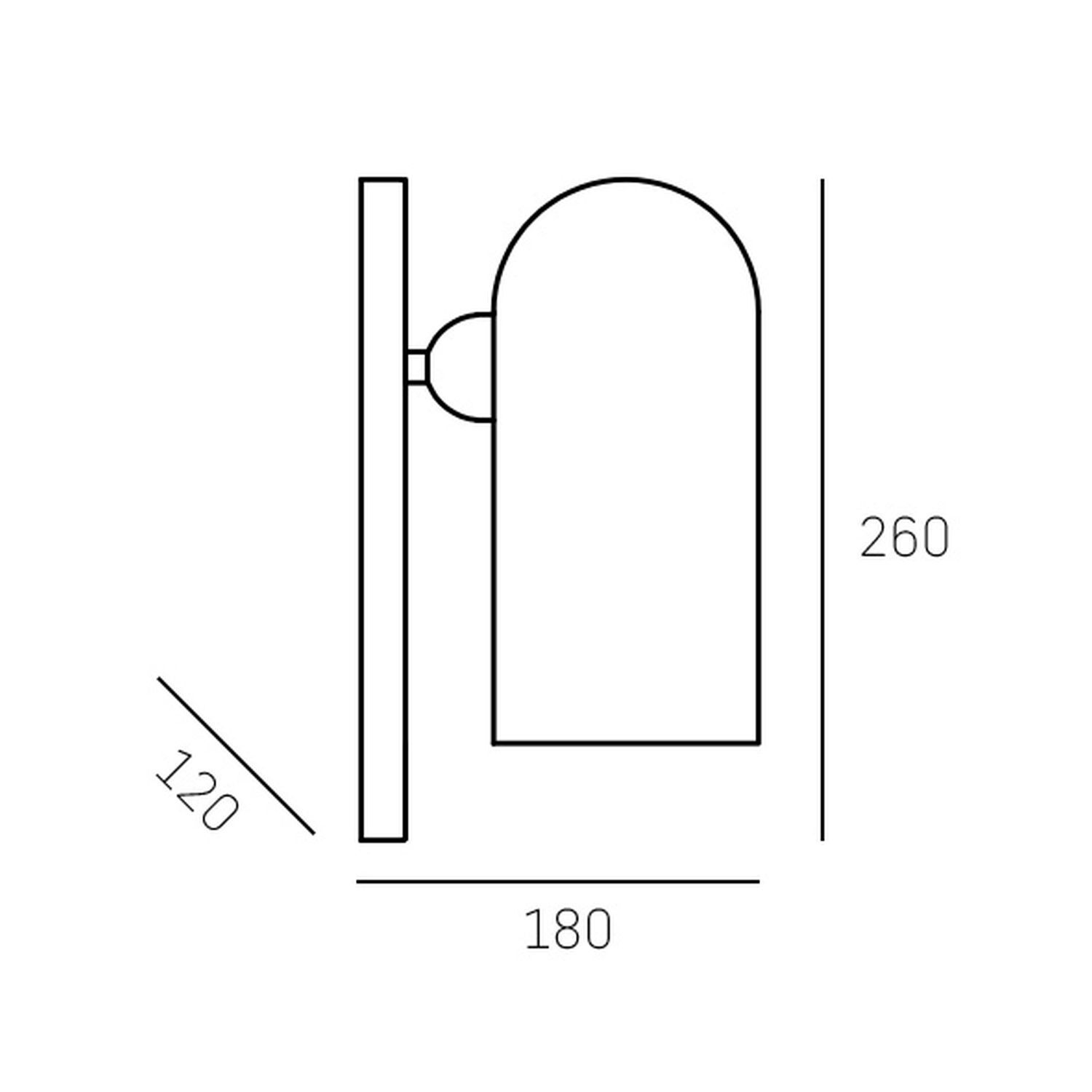 Wandlampe Metall Glas H: 26 cm klein Schwarz Weiß E27 Wandlampe Metall Glas H: 26 cm klein Schwarz Weiß E27