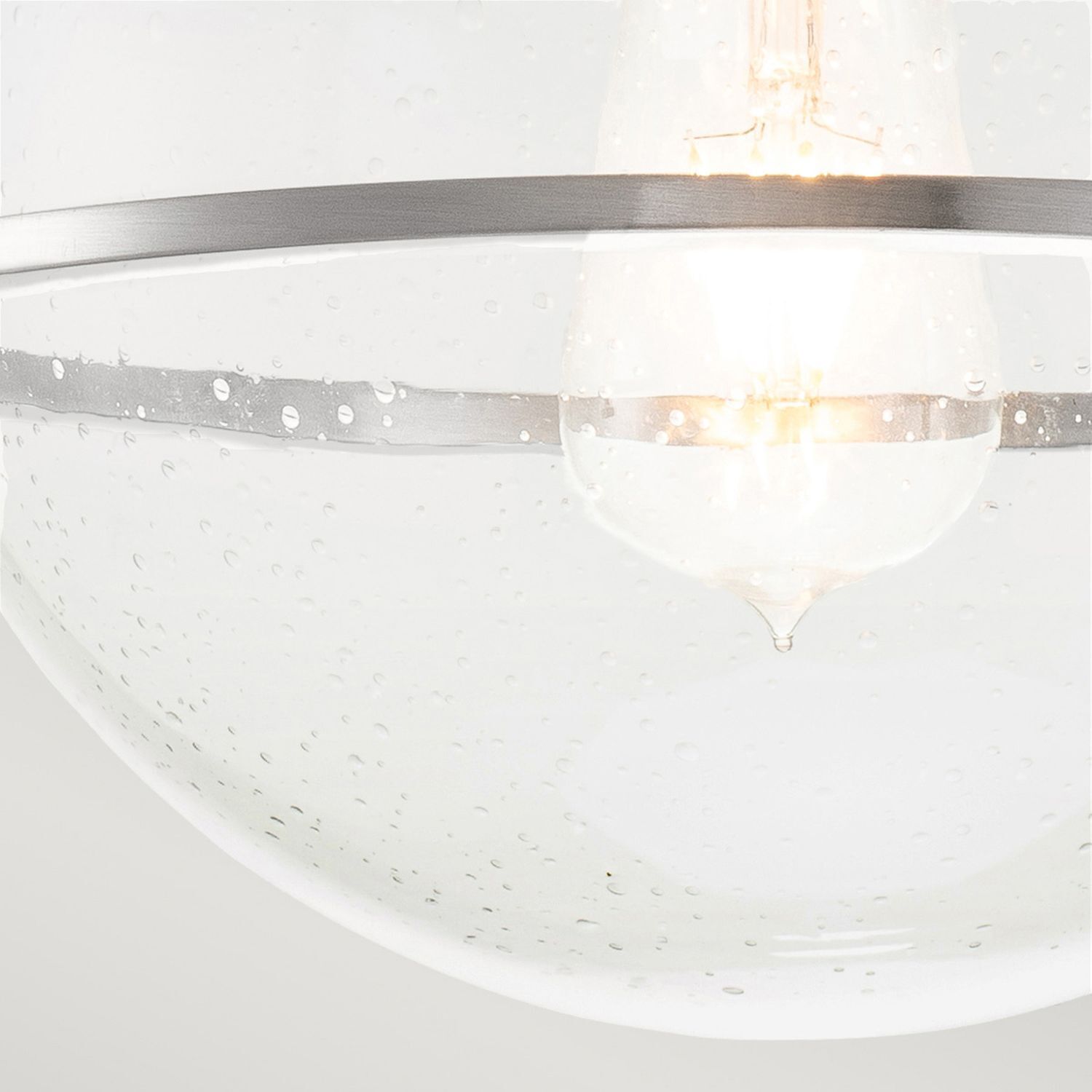 Deckenlampe Metall Glas D: 28,2 cm rund E27 SAGAR