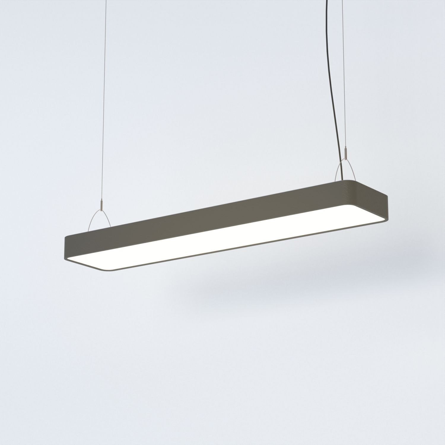Hängelampe warmweiß T8 LED 3000 K 2300 lm Aluminium B: 93,5 cm