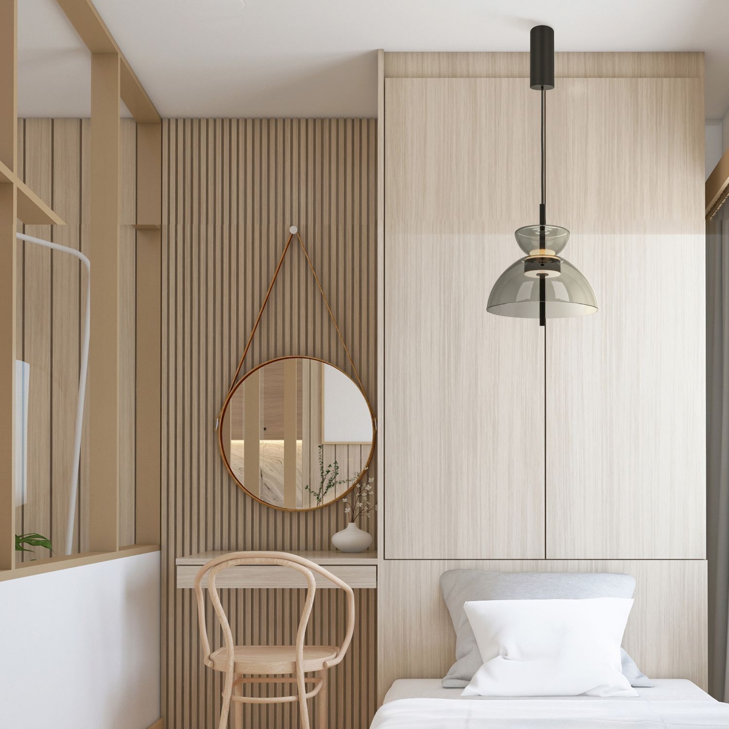 Drinnen, Innenarchitektur, Paneele aus Holz