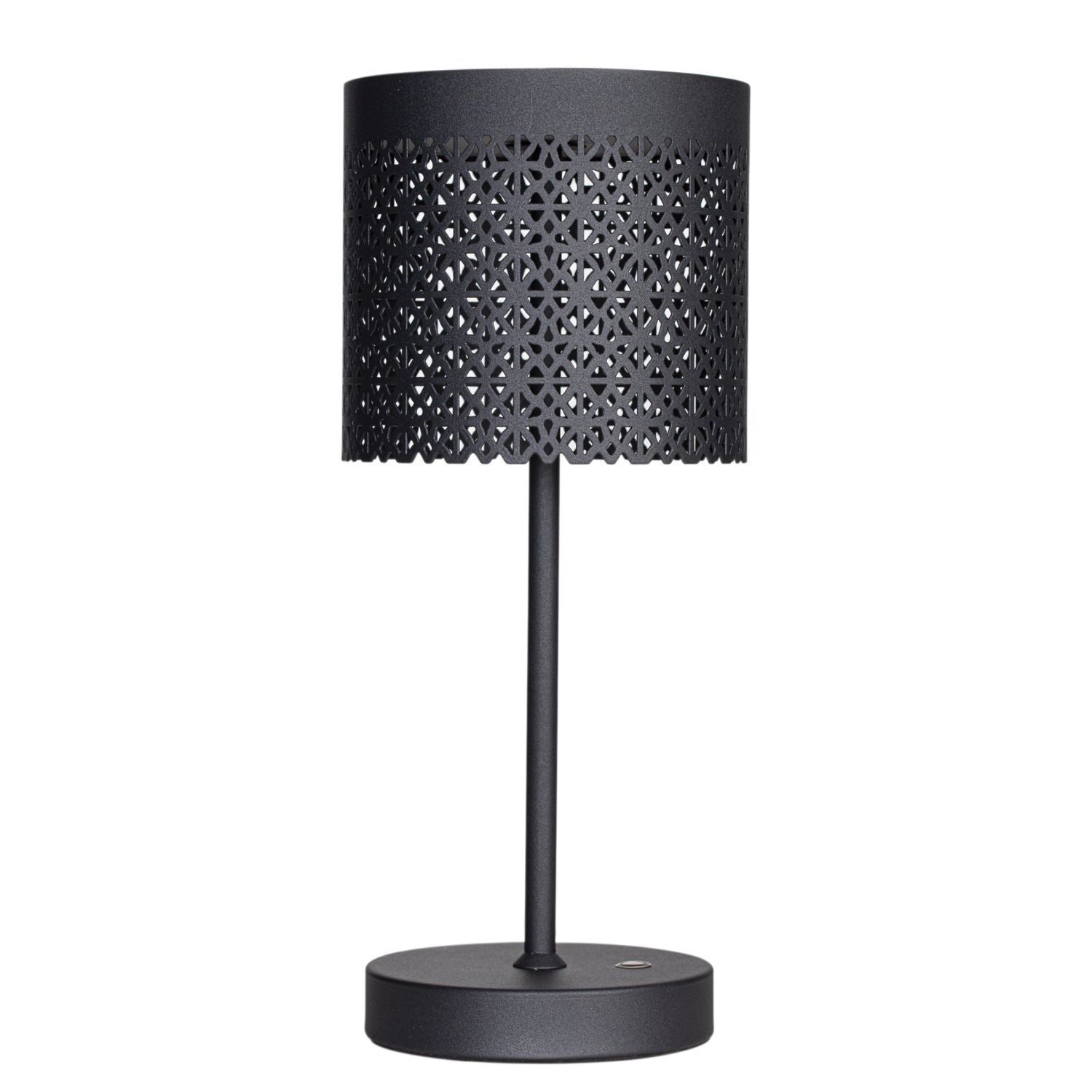 LED Tischlampe außen Akku dimmbar kabellos 34,5 cm Metall