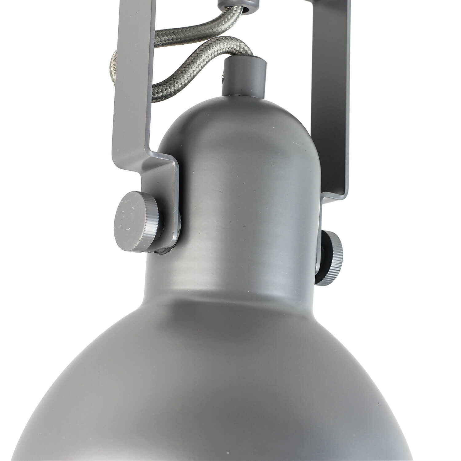 Spot Lampe Anthrazit Metall rund Retro praktisch Beleuchtung