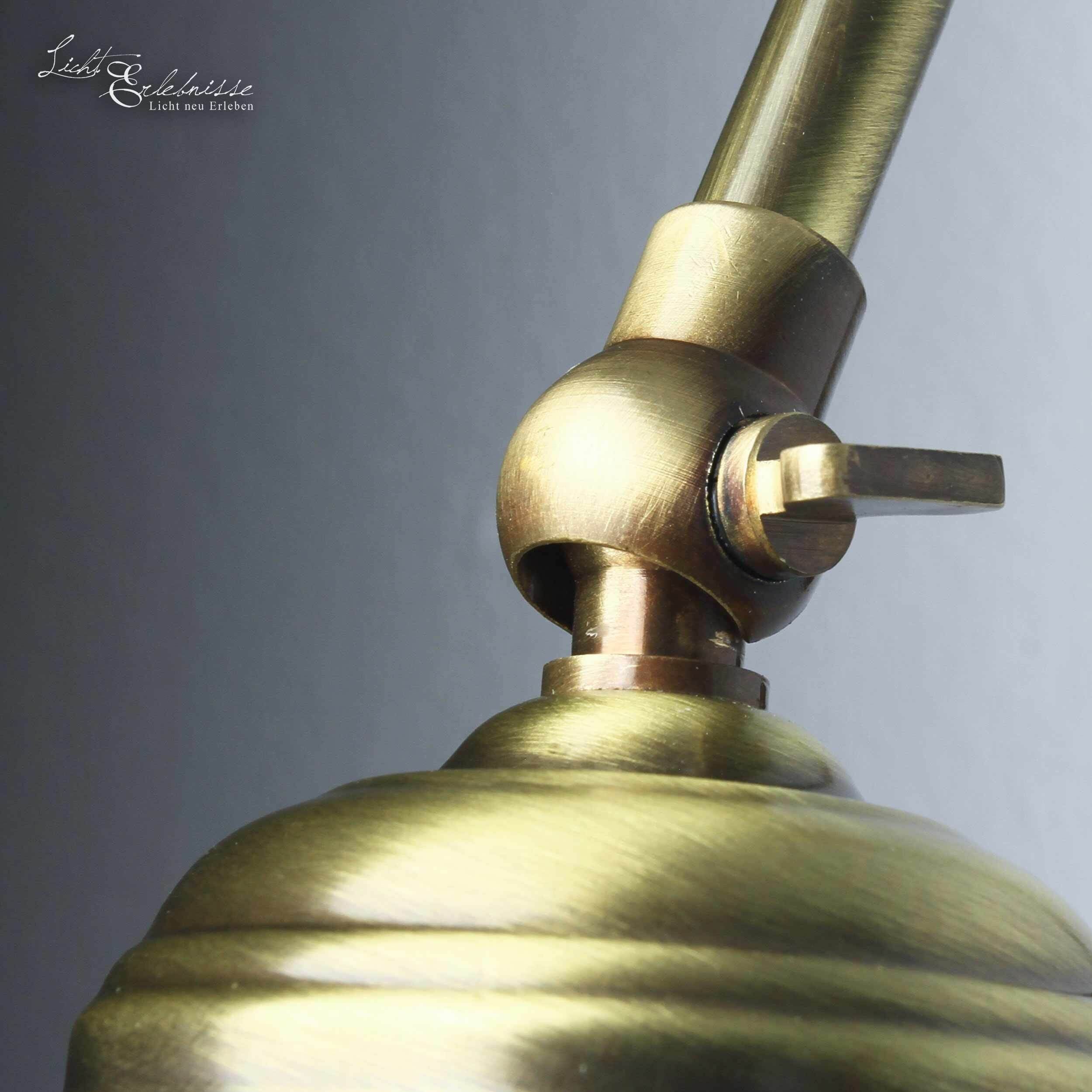 Florale Wandlampe Bronze Hell Bronze, Mace Club, Waffe