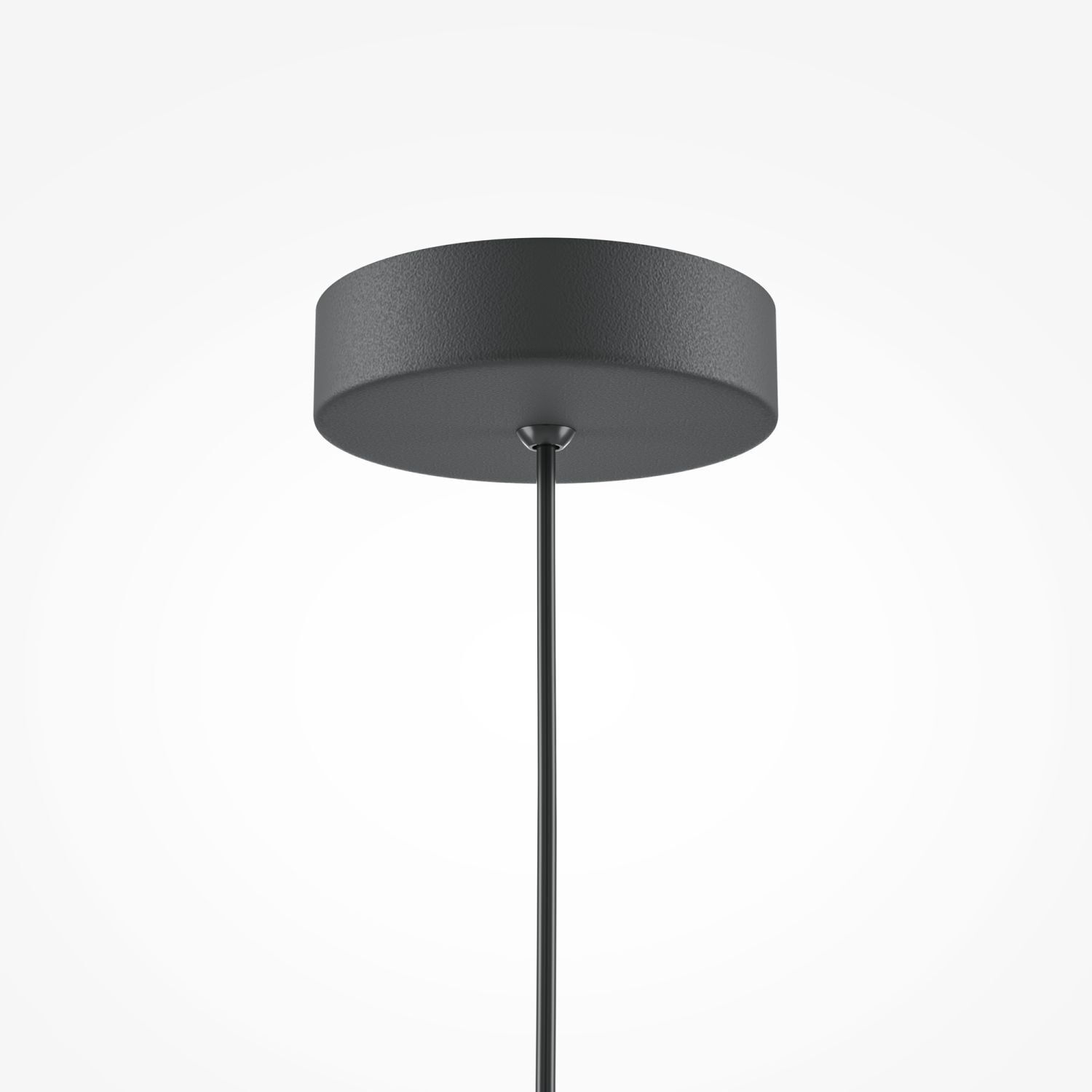 Hängeleuchte Metall Ø 35 cm rund H: max. 318 cm Schwarz