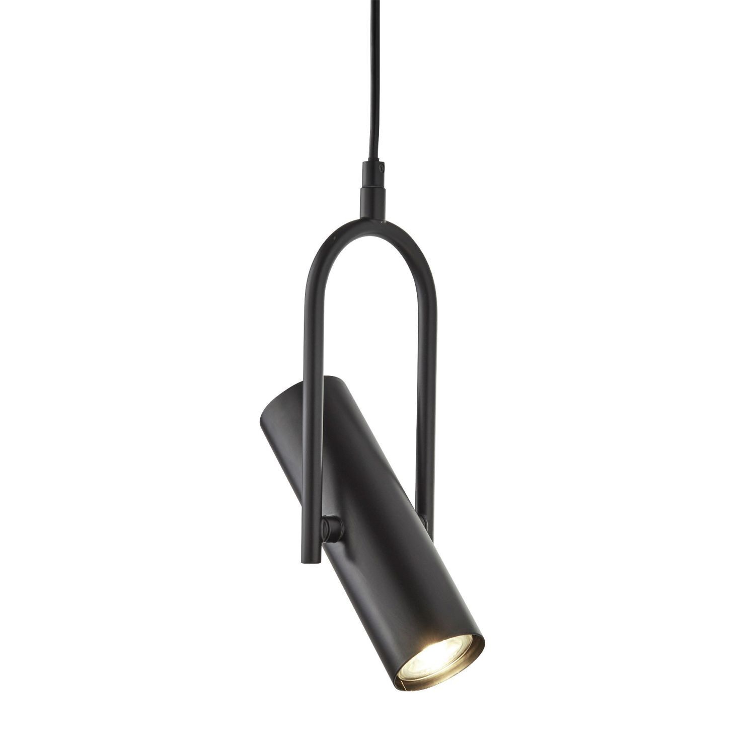 Verstellbare Hängeleuchte Schwarz GU10 Metall Modern ELENA