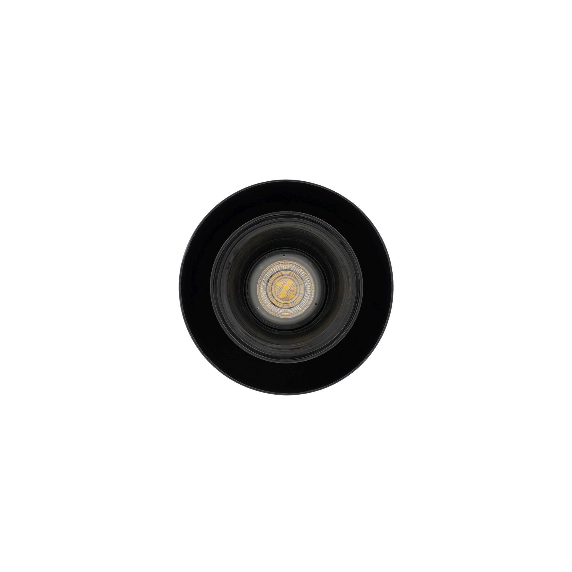 Schwarze Hängelampe Metall GU10 bis 10 W rund Ø13 cm LED-Lampe, Spot, Schwarz, Rund, Kopflicht