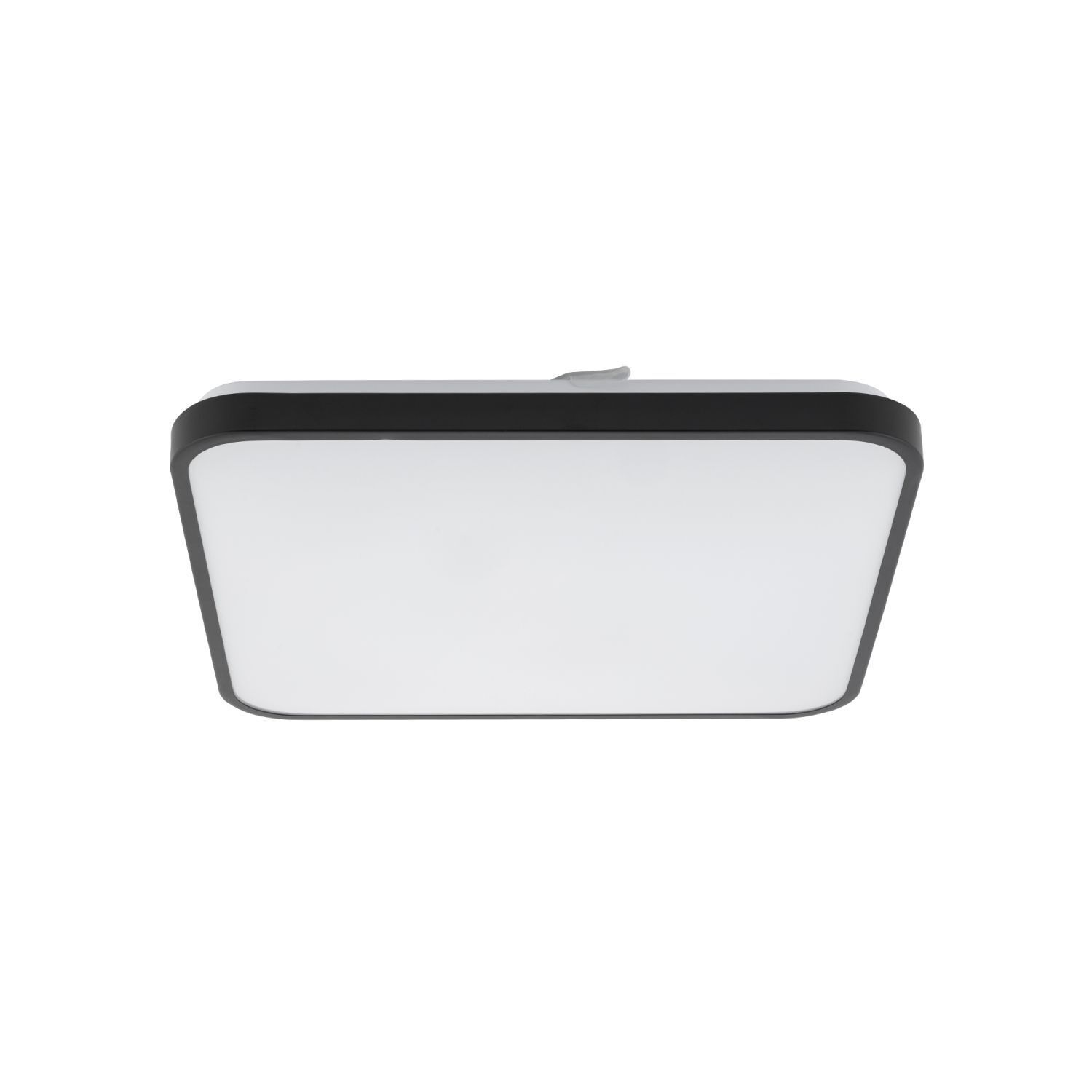 Deckenleuchte, LED, quadratisch, weiß, Rahmen schwarz