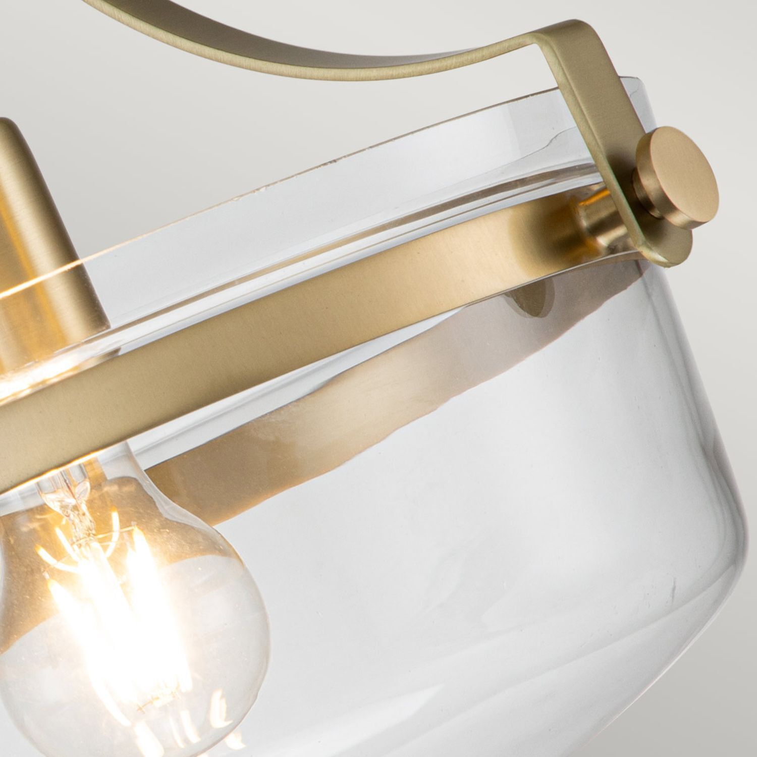 Deckenlampe Metall Glas E27 Ø 33 cm rund ALONSO