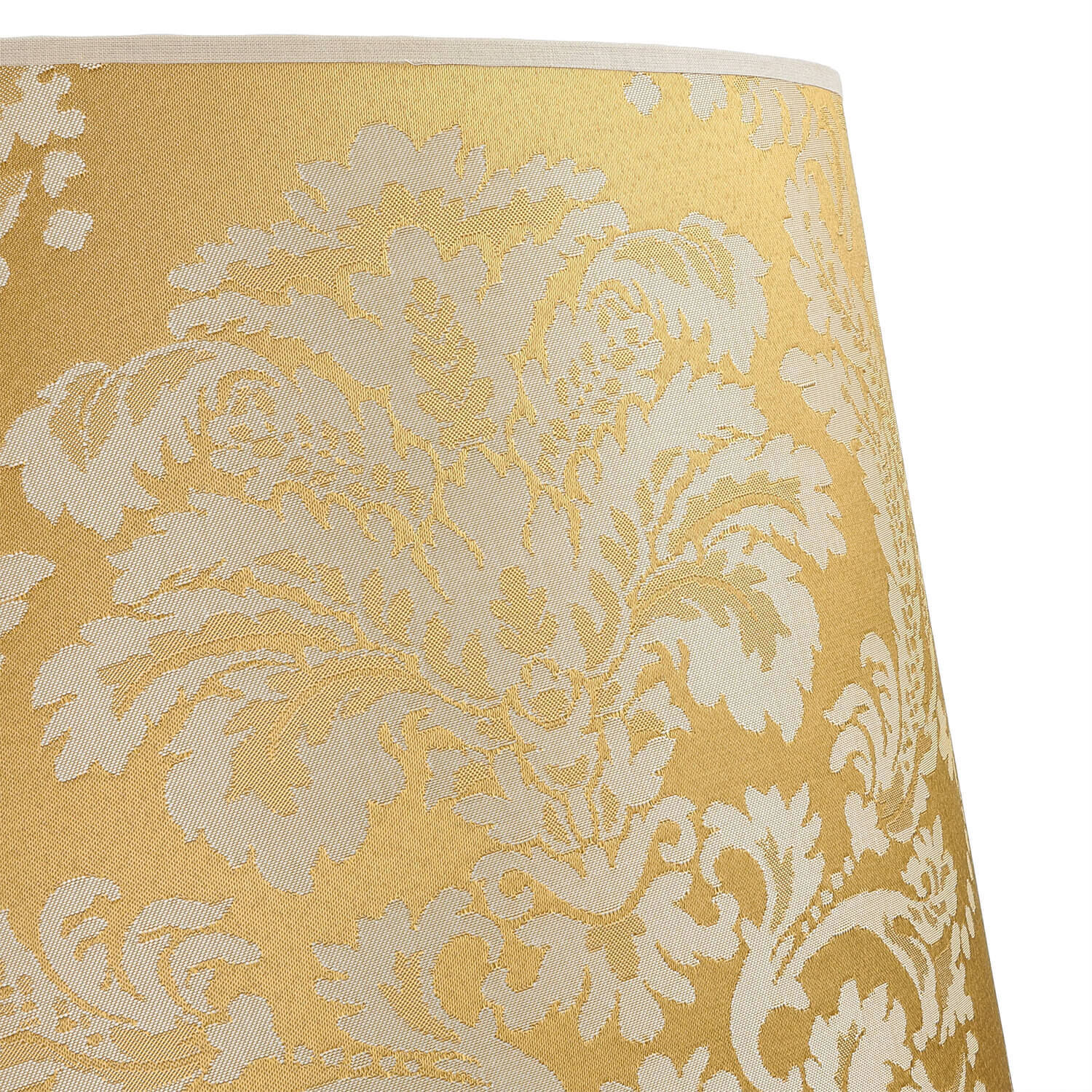 Lampenschirm Gold Stoff Muster E27 Stehleuchte WILLOW Lampe, Lampenschirm