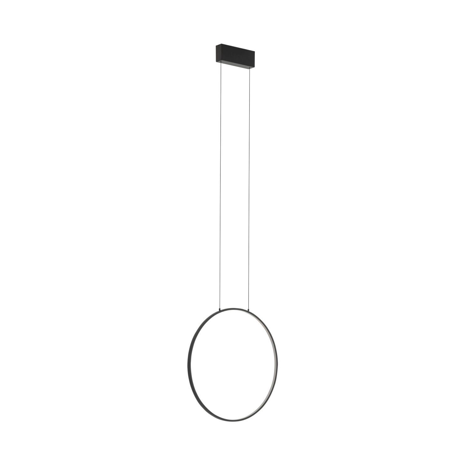 Hängelampe LED Schwarz 3000 K 560 lm Ring Ø 45 cm