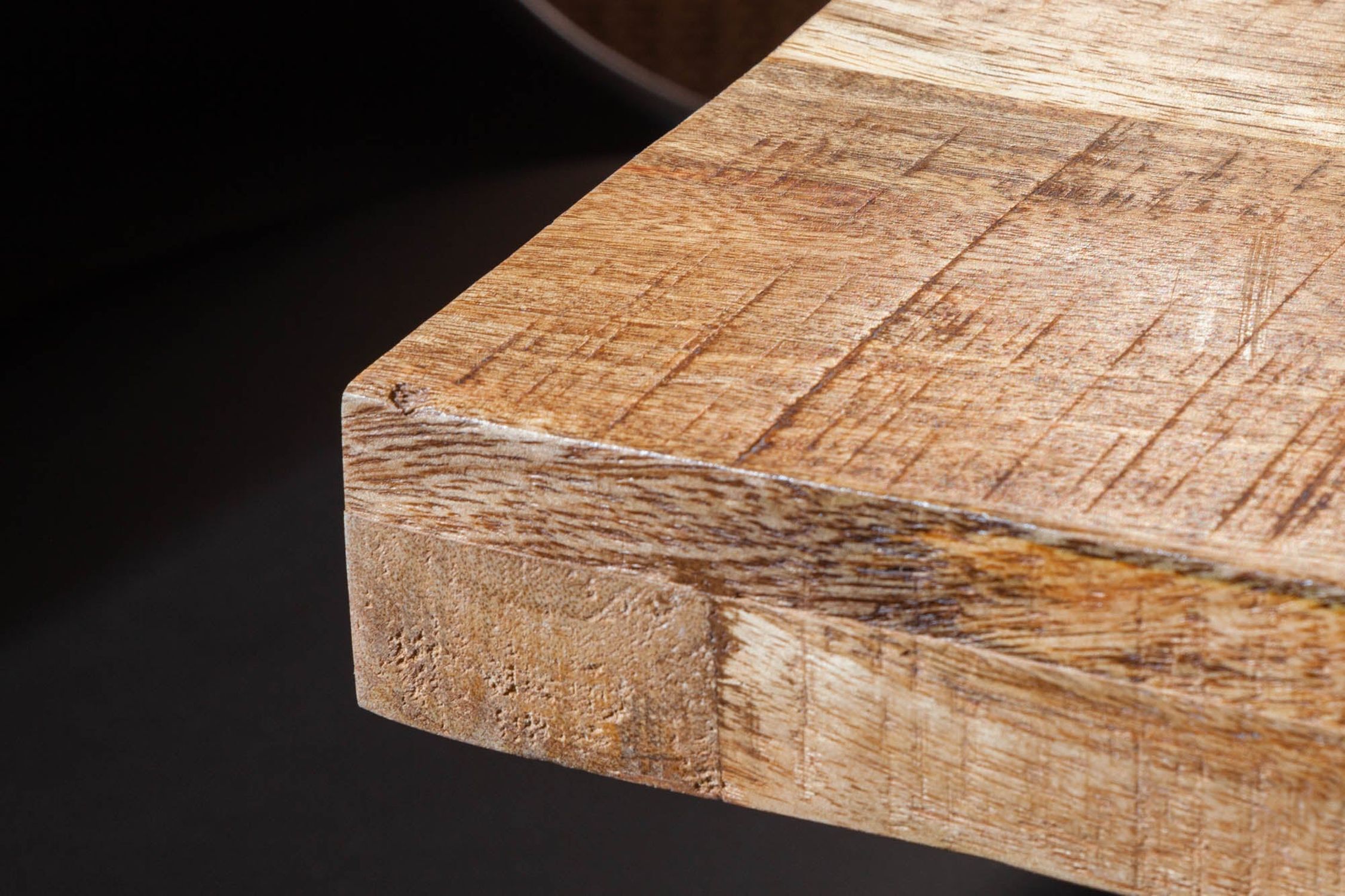Esstisch Mango Holz Metall 140 x 80 cm Kufengestell