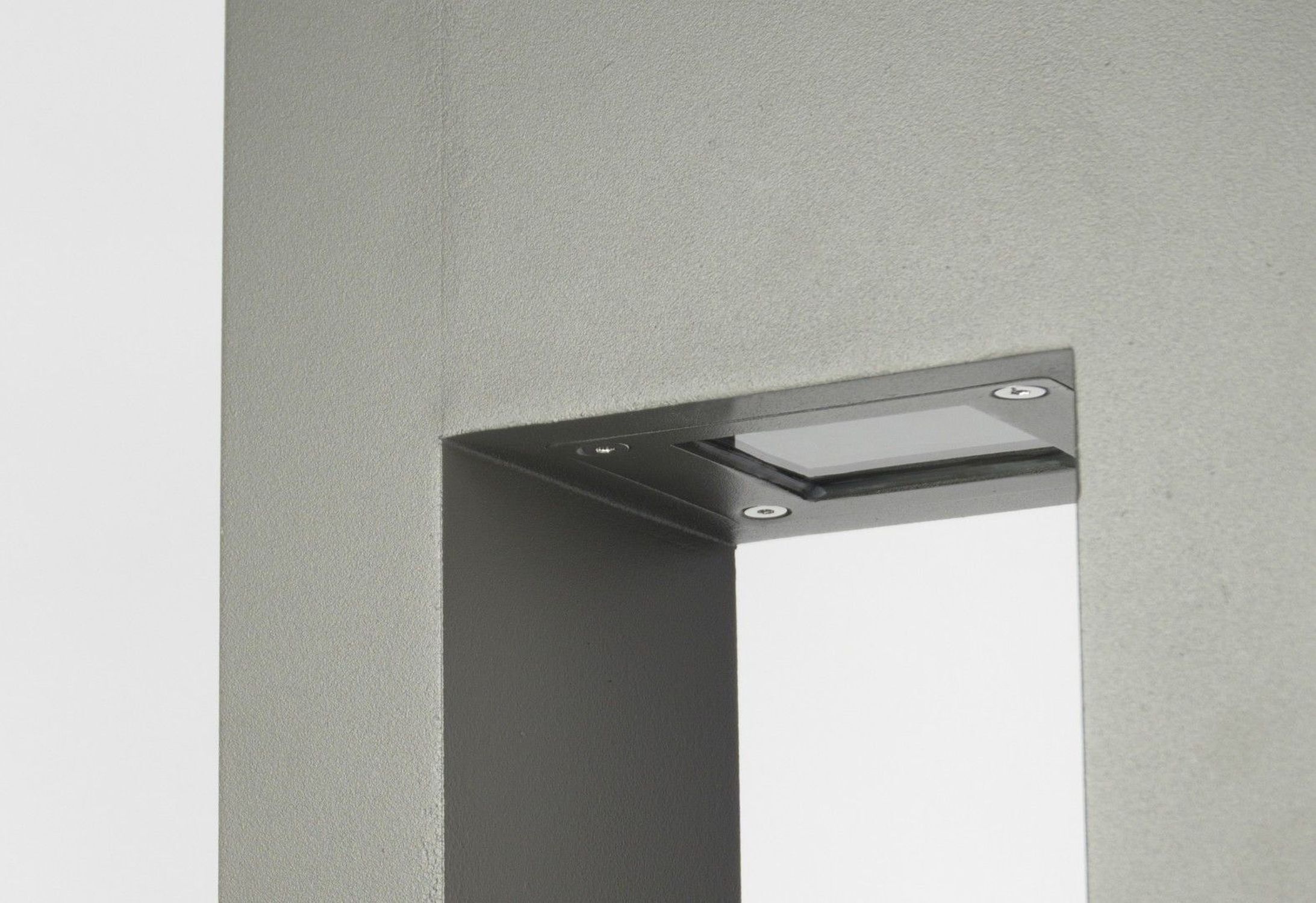 Stehleuchte IP65 Aluminium Glas Grau 90 cm GU10 Außen