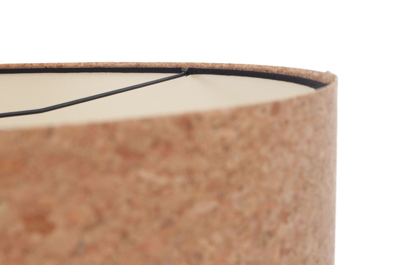 Pendelleuchte Kork Ø 30 cm E27 Natur Schwarz Modern Esstisch