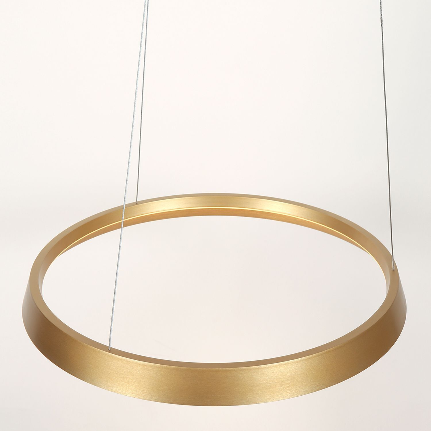 LED Hängelampe rund in Gold B:60 cm 50 W 2700 K elegant