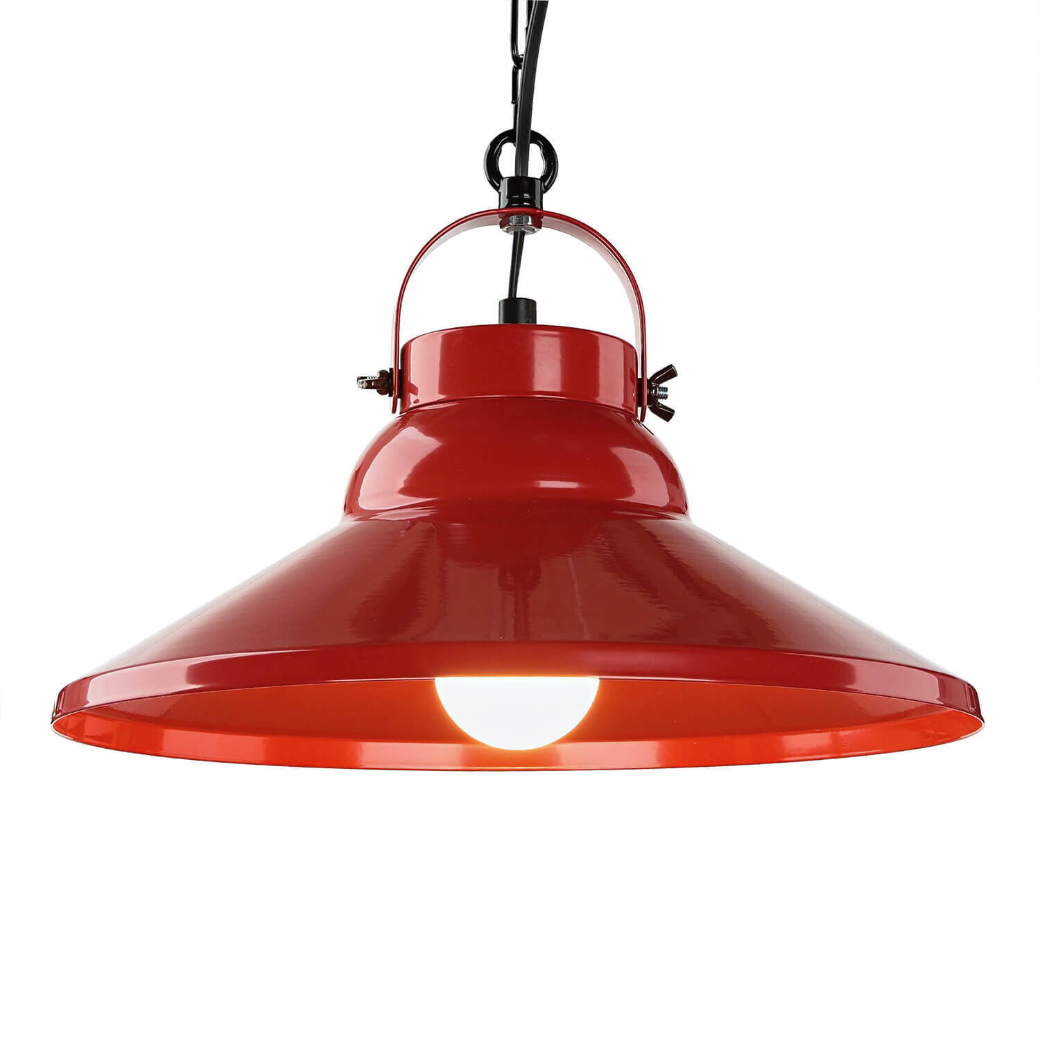 Pendelleuchte IRON in Rot