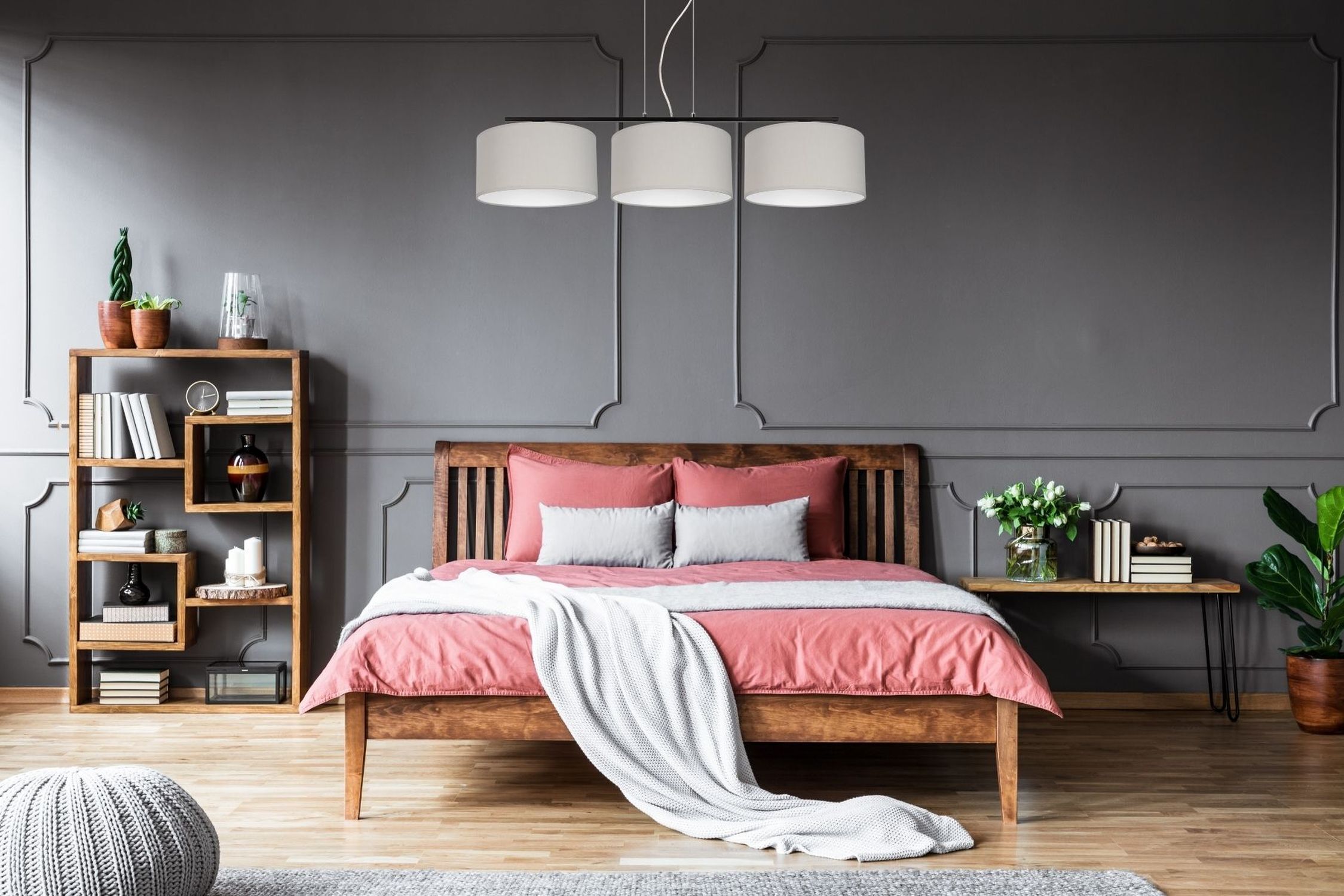 Blendarme Pendelleuchte Stoff Schwarz Grau E27 L:100 cm Drinnen, Innenarchitektur, Inneneinrichtung, Lampe, Mobiliar