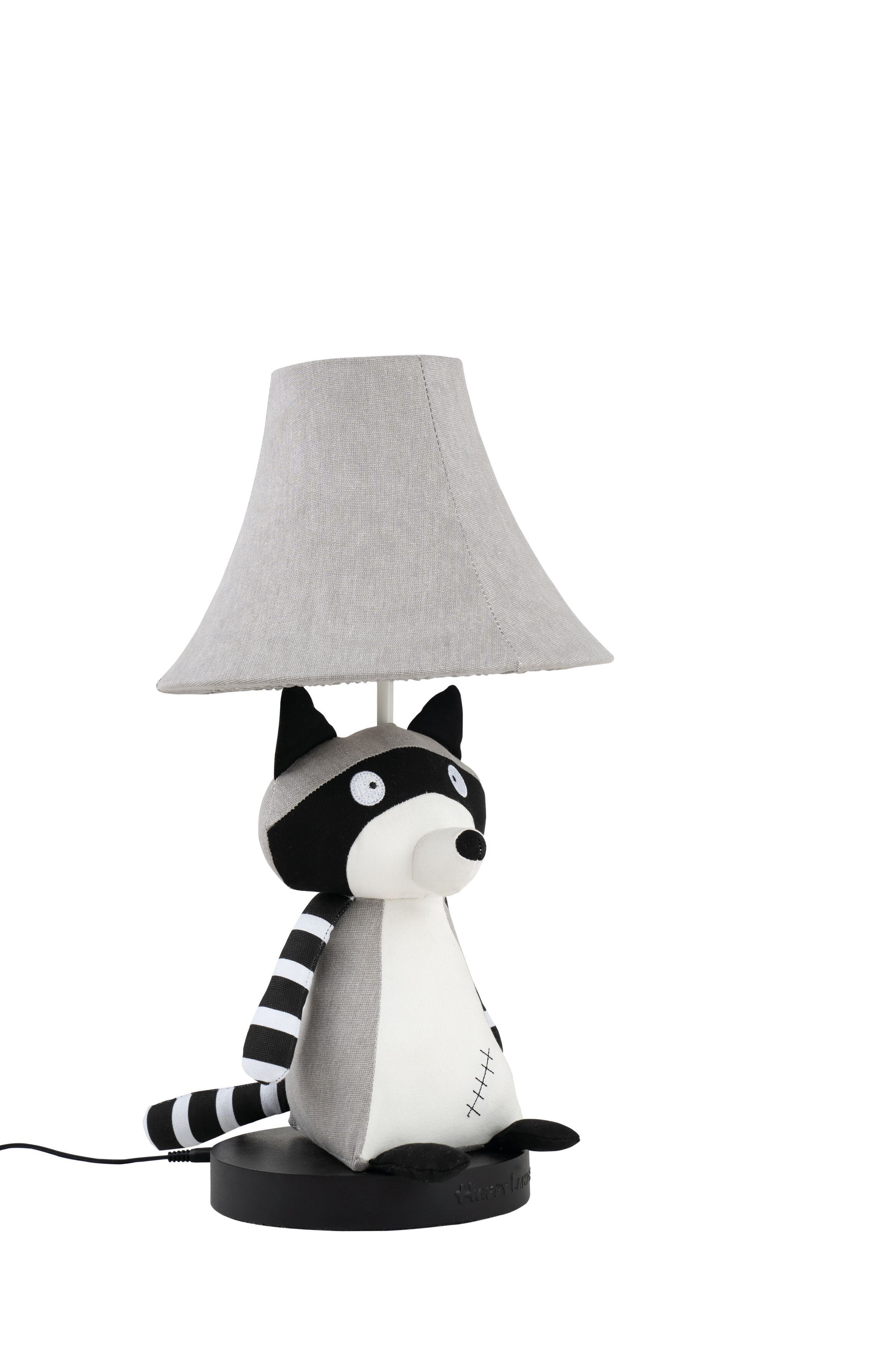 Tischlampe Waschbär 47 cm Kinderzimmer Wohnzimmer