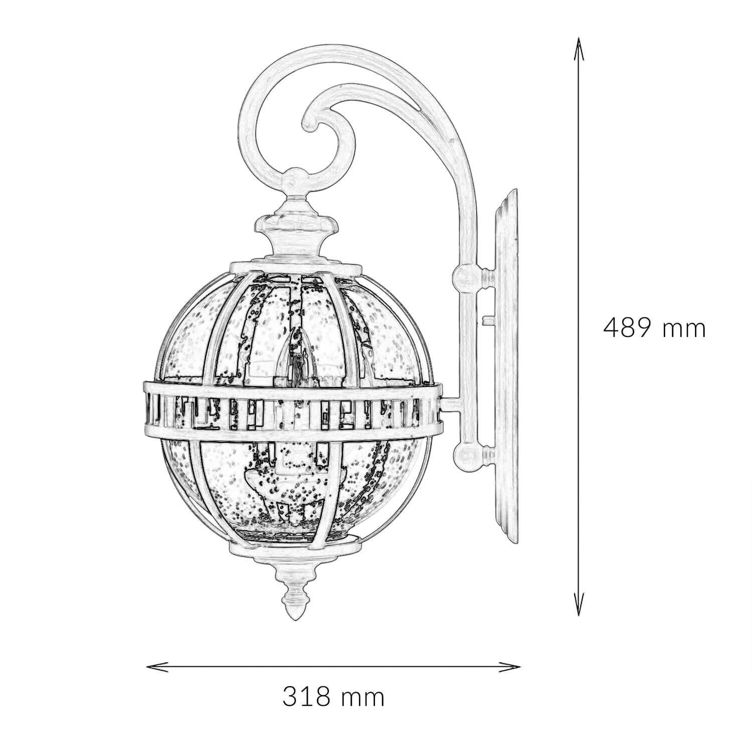 Wandleuchte Außen Laterne Vintage Haus Hof IP44 Lampe