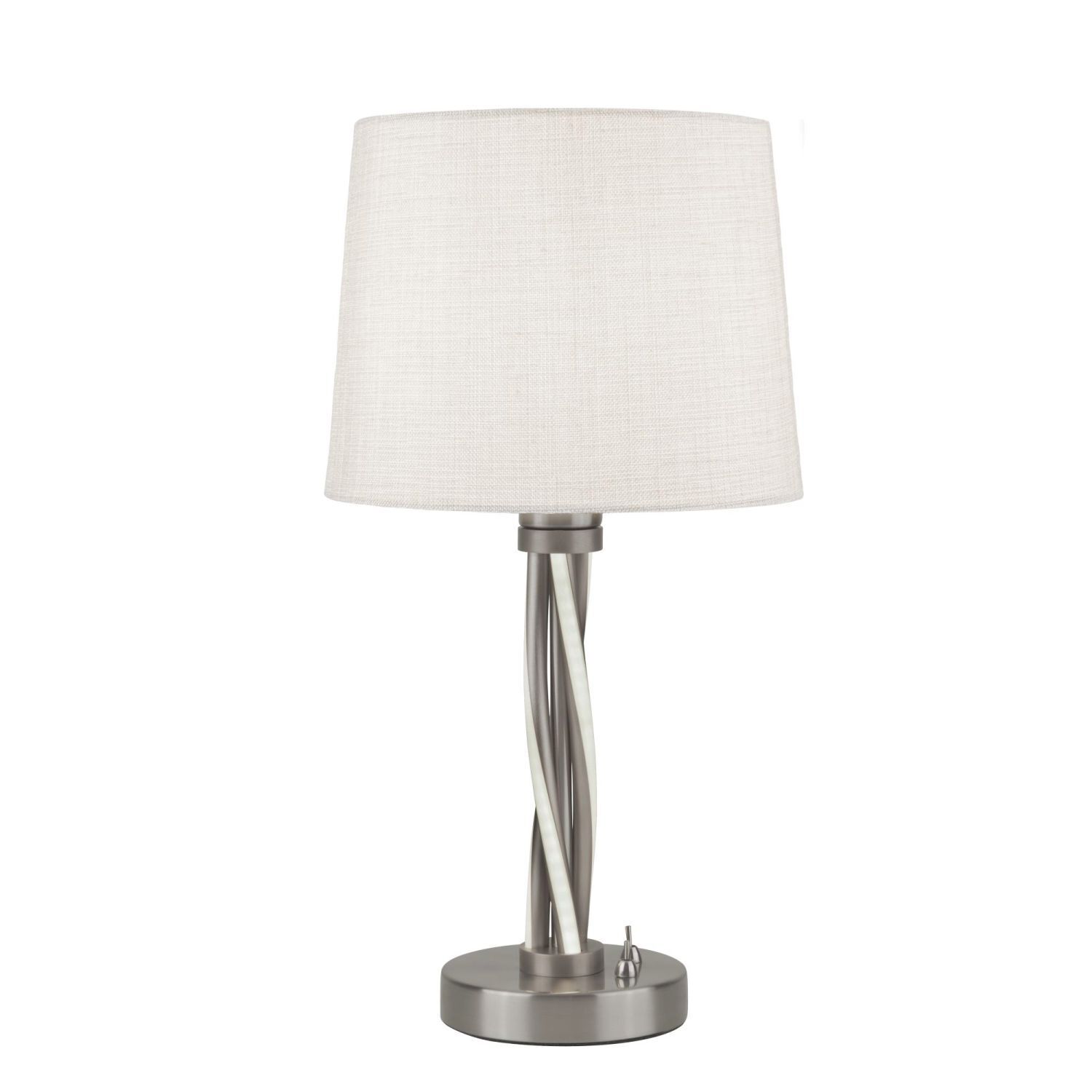 Tischlampe LED E27 H: 47 cm beleuchtete Säule