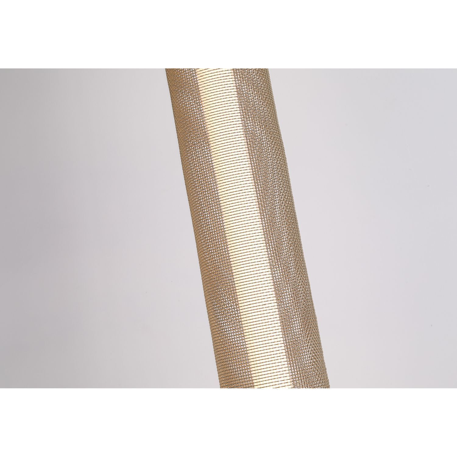 Dimmbare LED Stehleuchte in Gold Schwarz Metall 156 cm Lichtschlauch, Beleuchtung, Tuchstruktur, Metallnetz, Rattanoptik