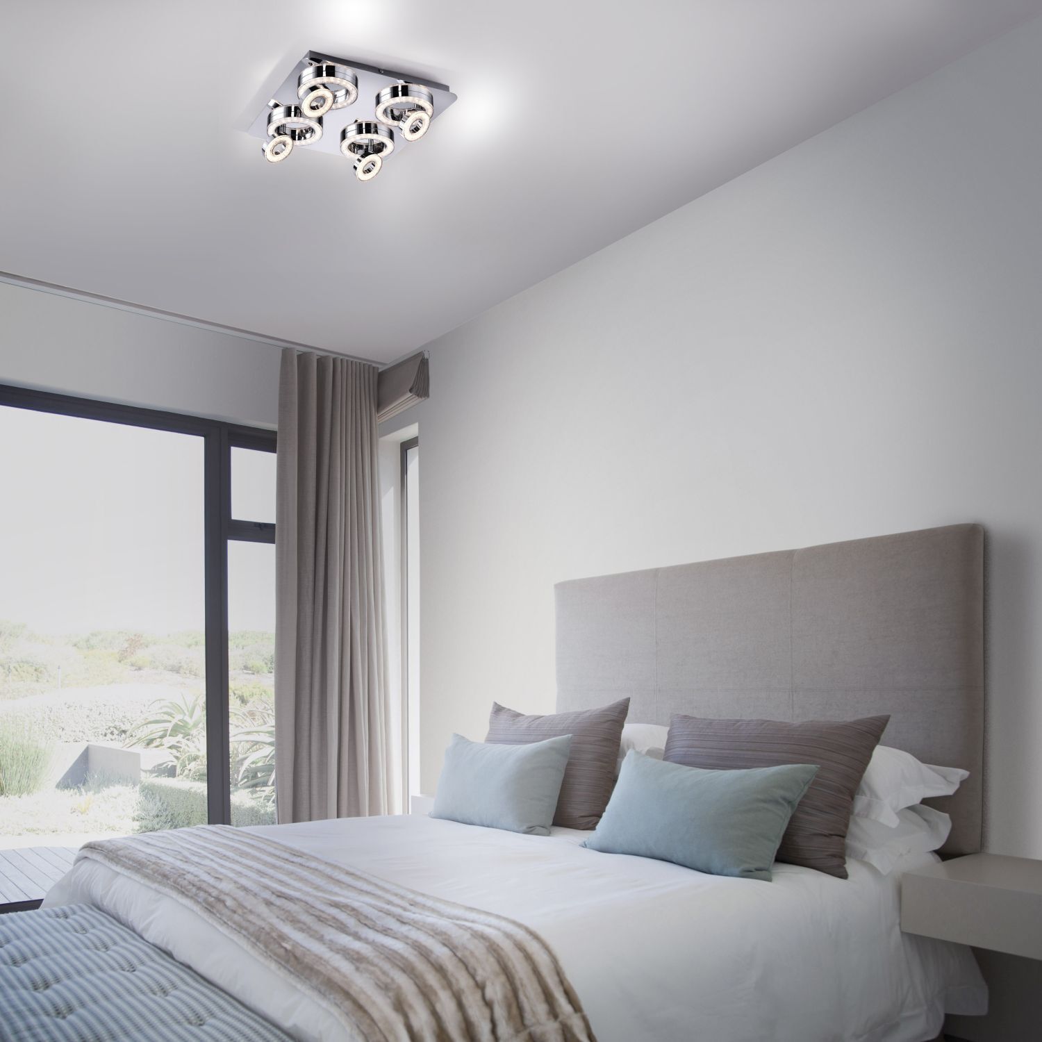 Flexibler LED Deckenspot Metall L:40 cm 3000 K 270 lm Kissen, Dekoration für Zuhause, Deckenleuchte, Bett, Innenarchitektur