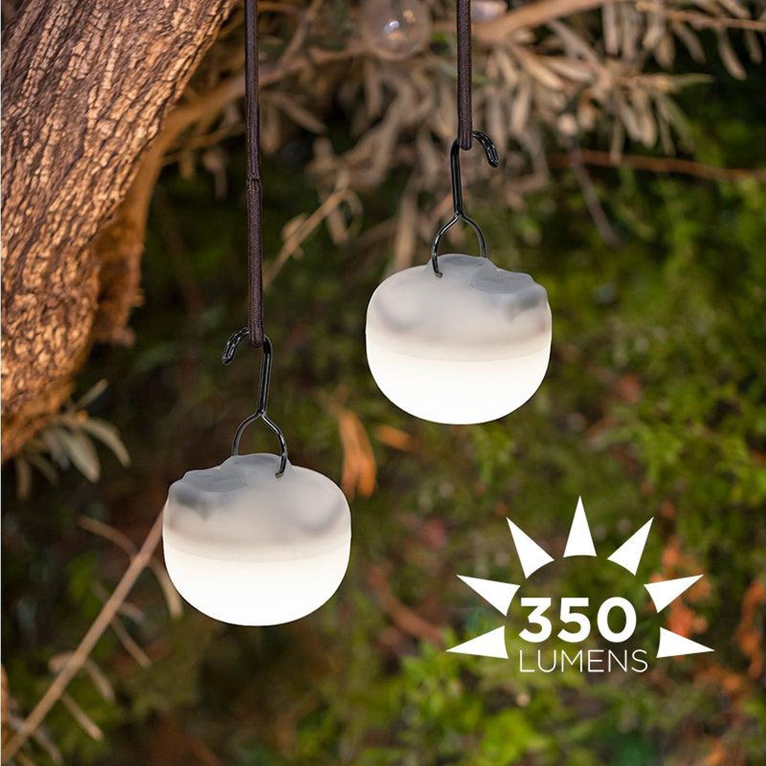 LED Campingleuchte 3er Set Akku Haken Magnet dimmbar IP54